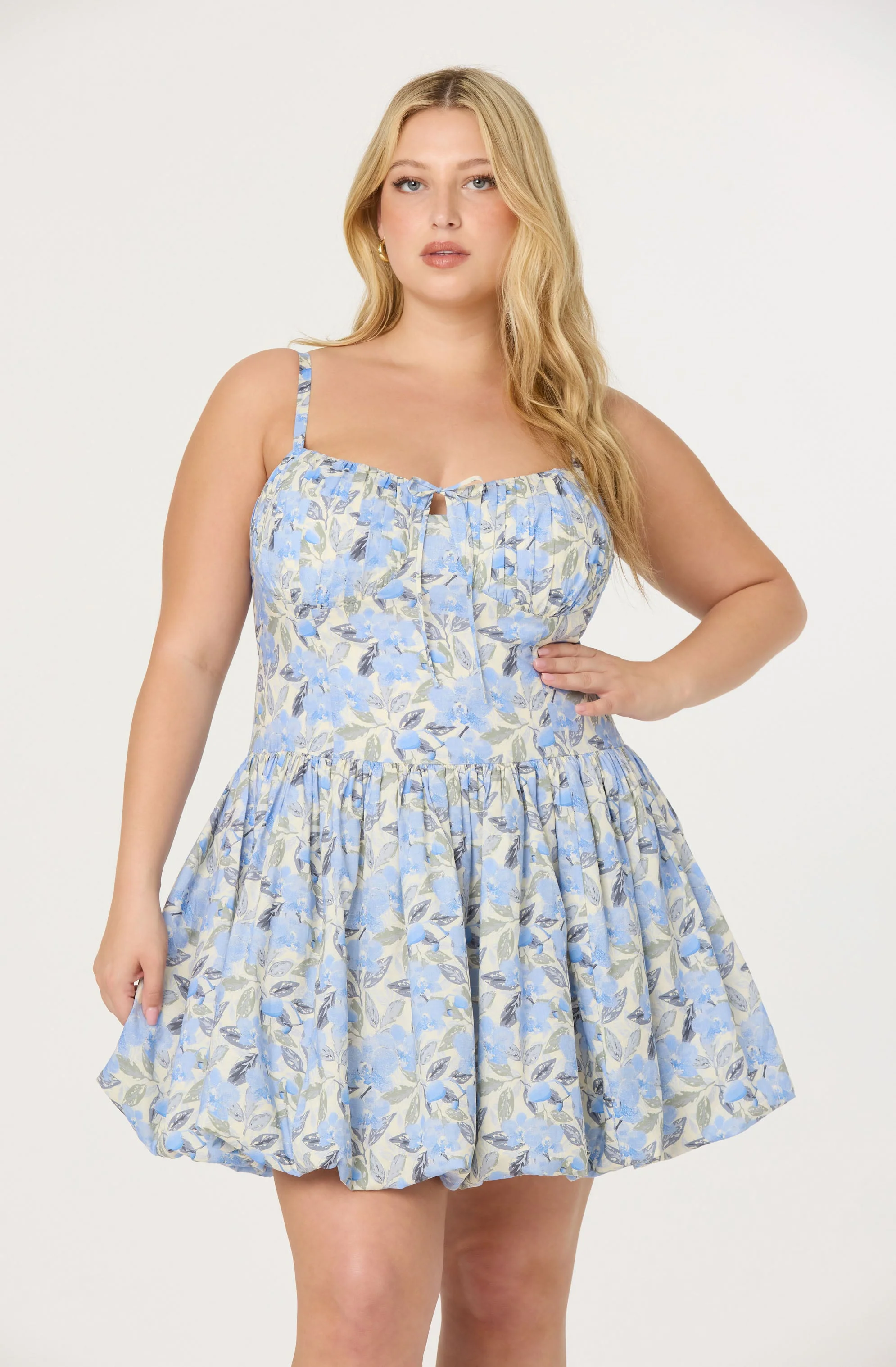 Larissa Floral Bubble Mini Dress