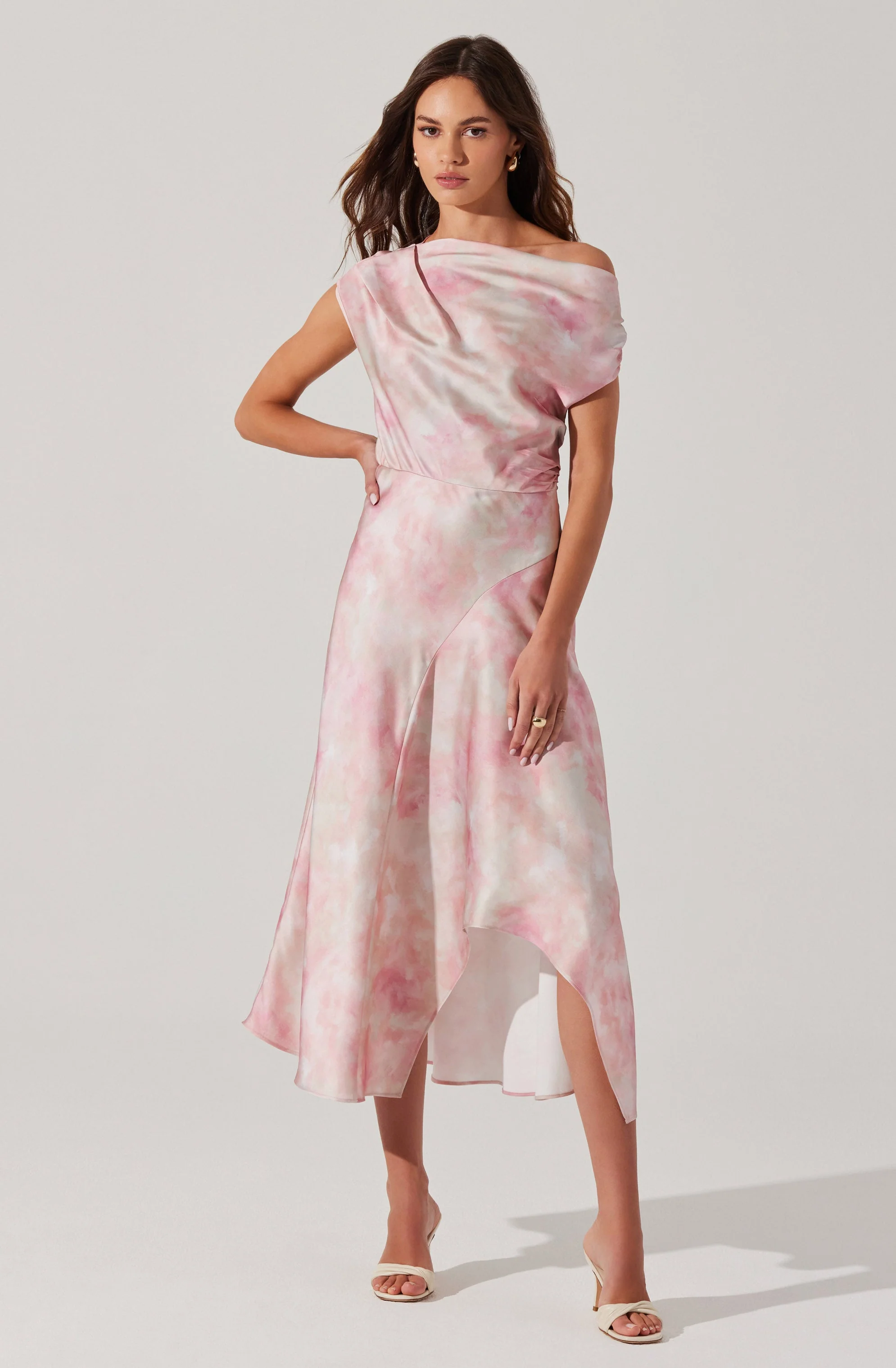 Mairyn Tie Dye Satin Dress