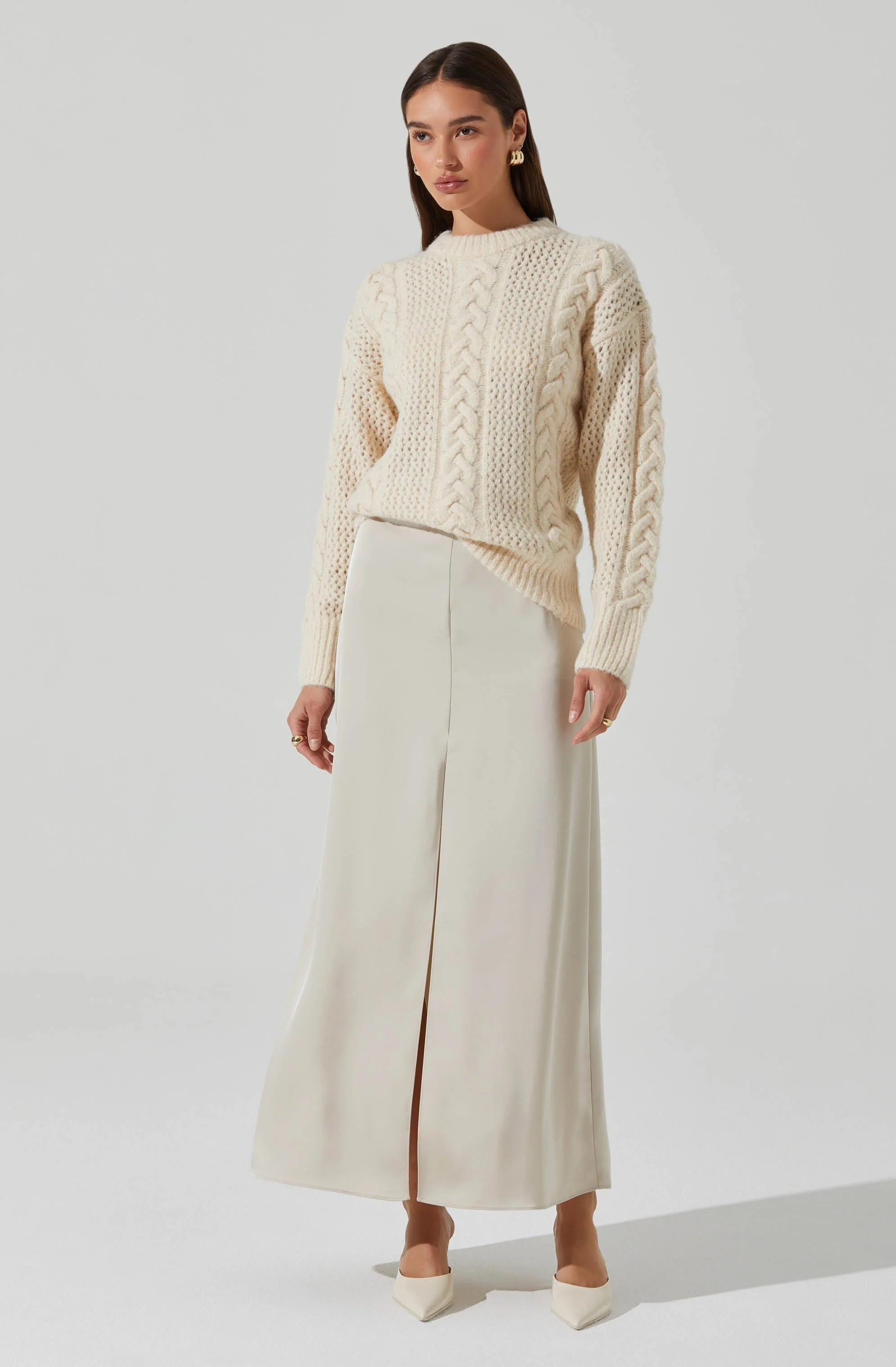 Lisbeth Cable Knit Sweater