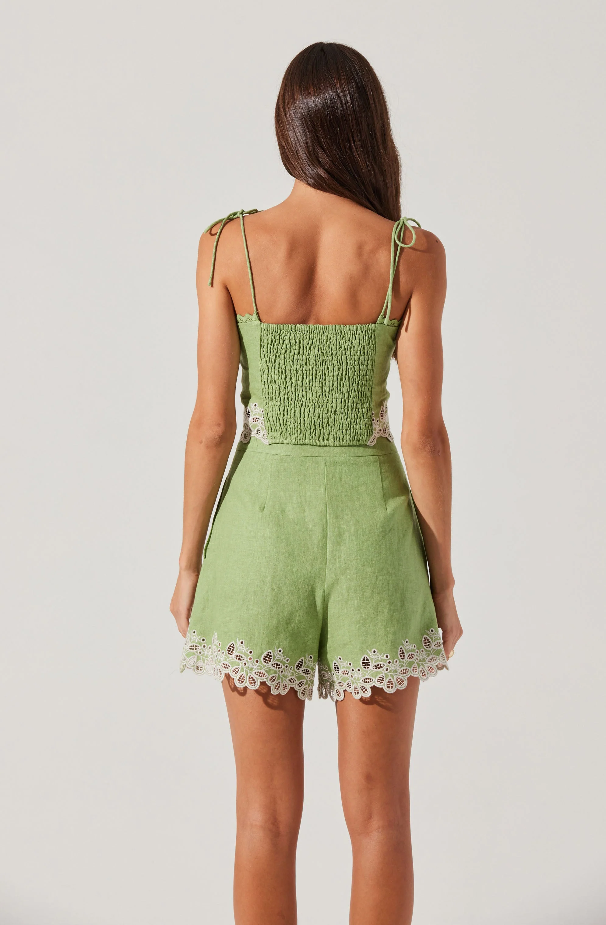 Kiya Linen Embroidered Top