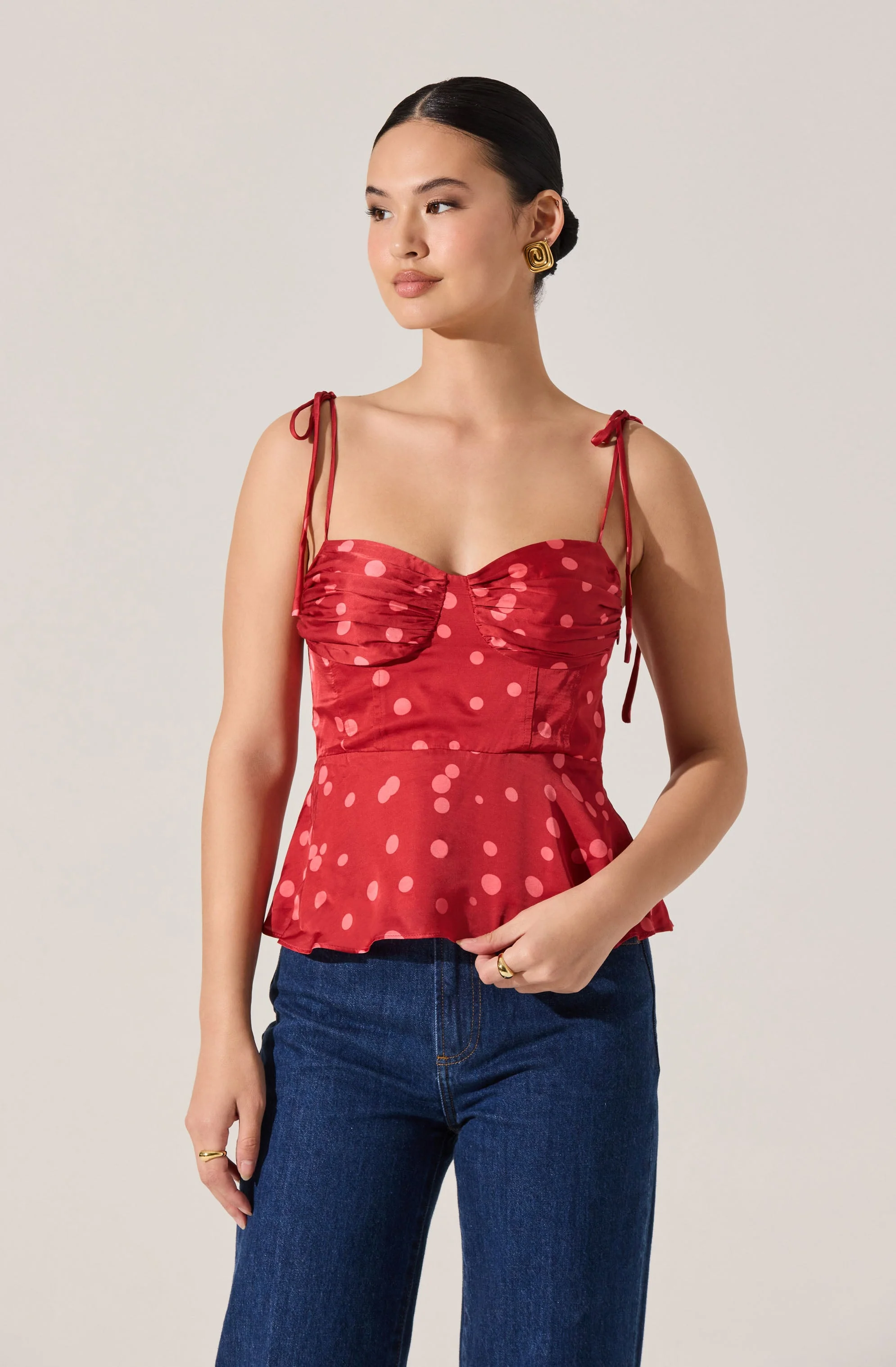 Selina Sweetheart Peplum Top