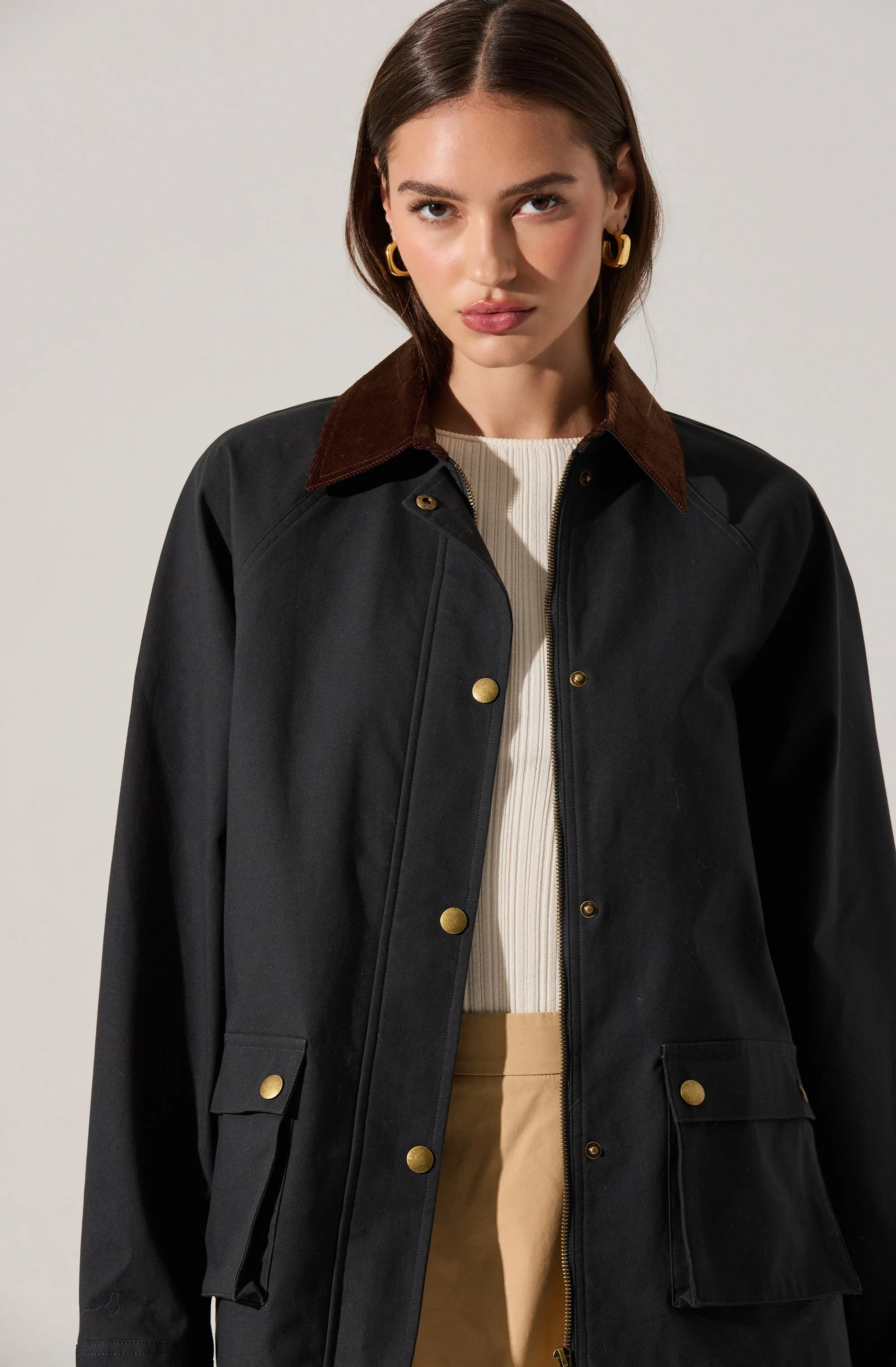 Rylan Contrast Barn Jacket