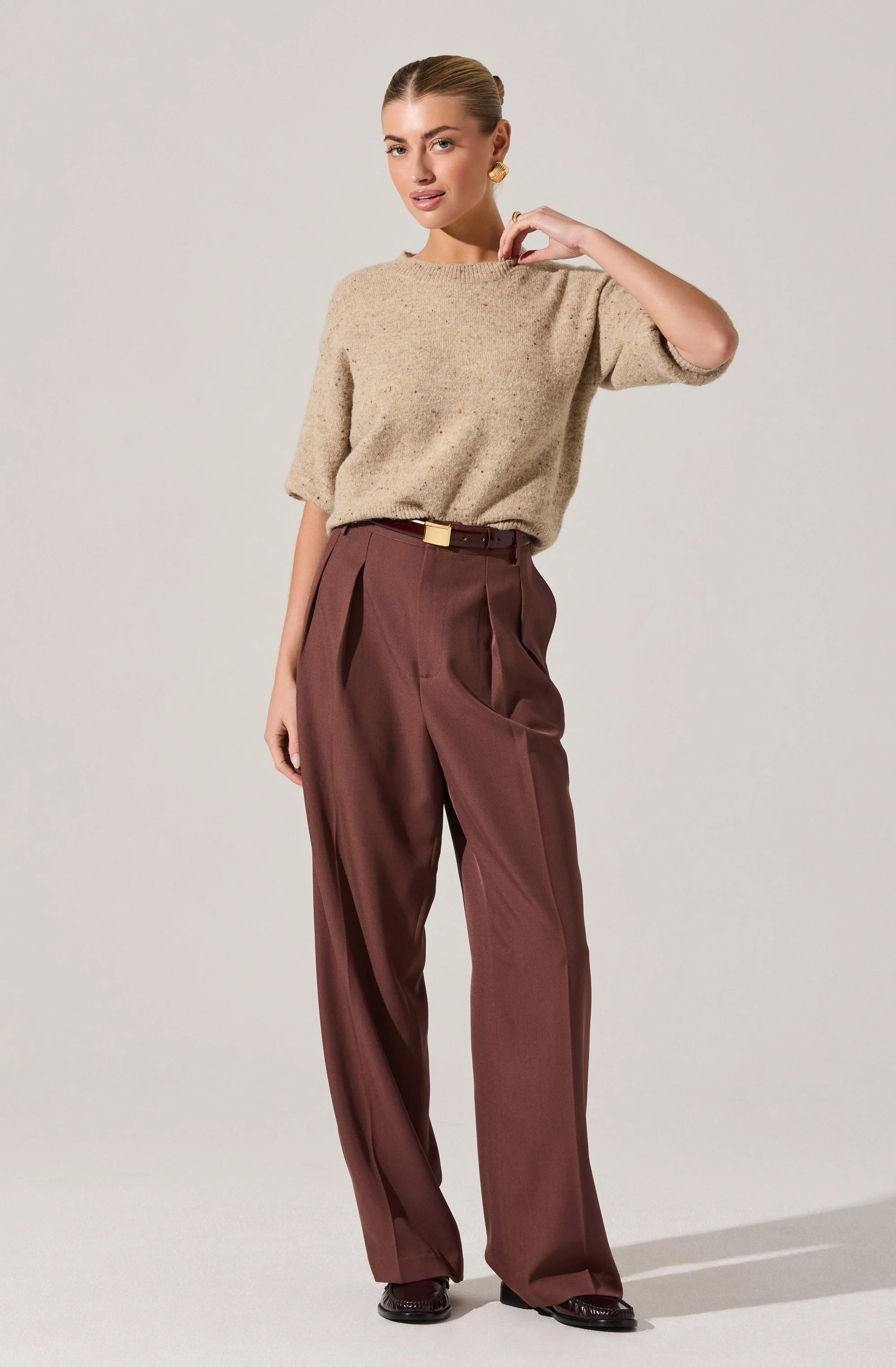 Faria Pleated Tailored Pants