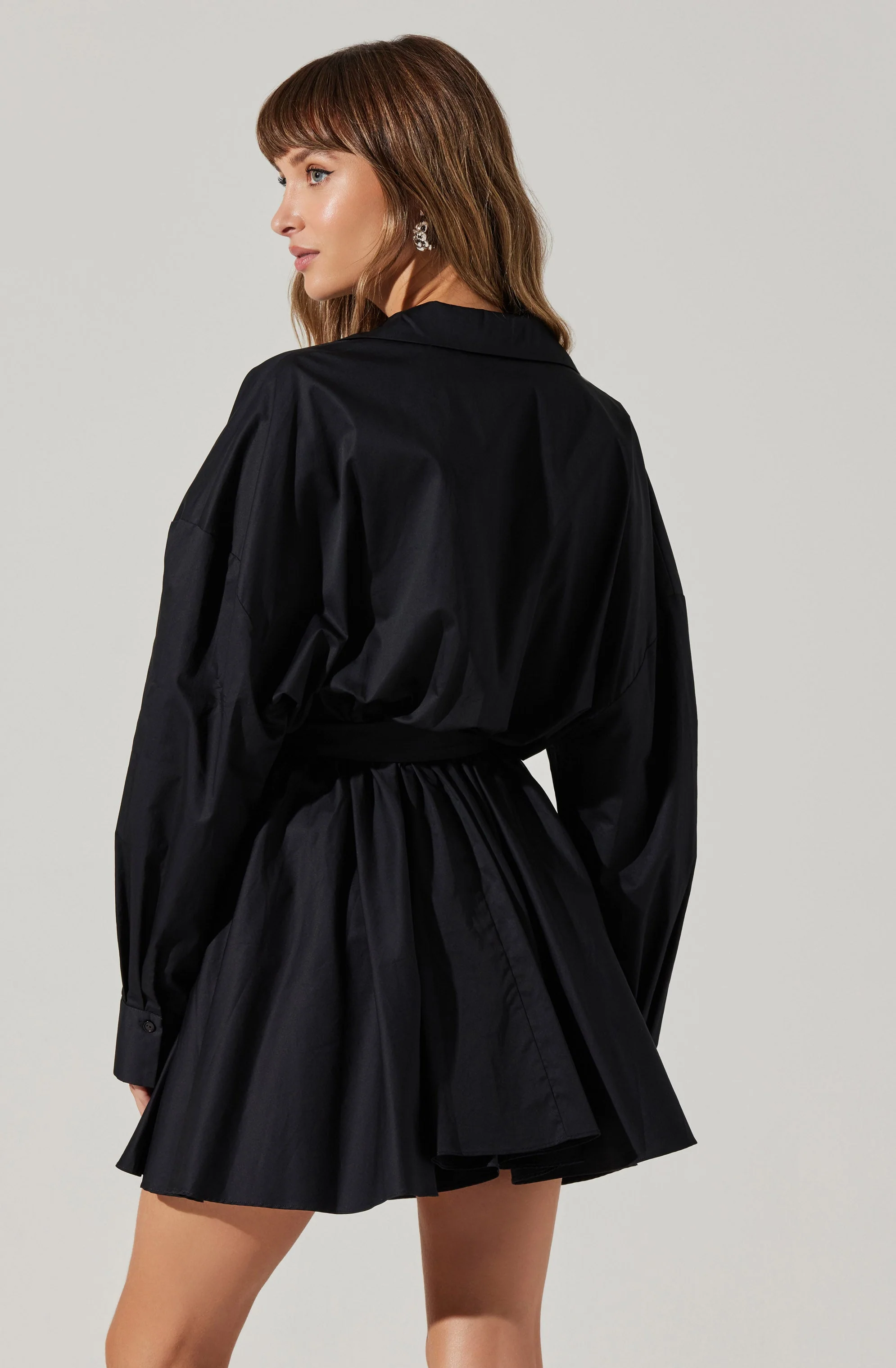 Winica Belted Mini Shirtdress