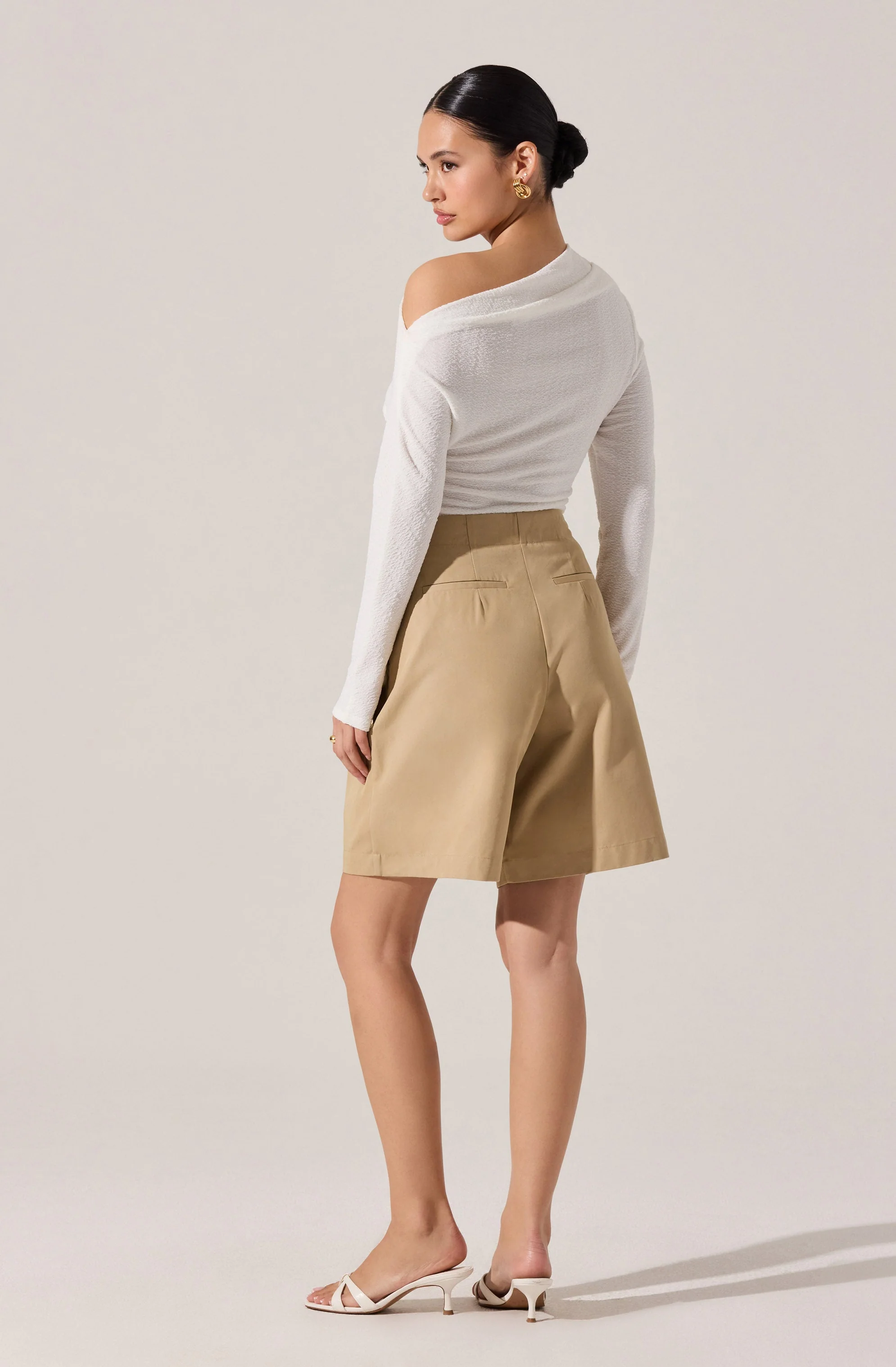 Tailored Pleated Bermuda Shorts