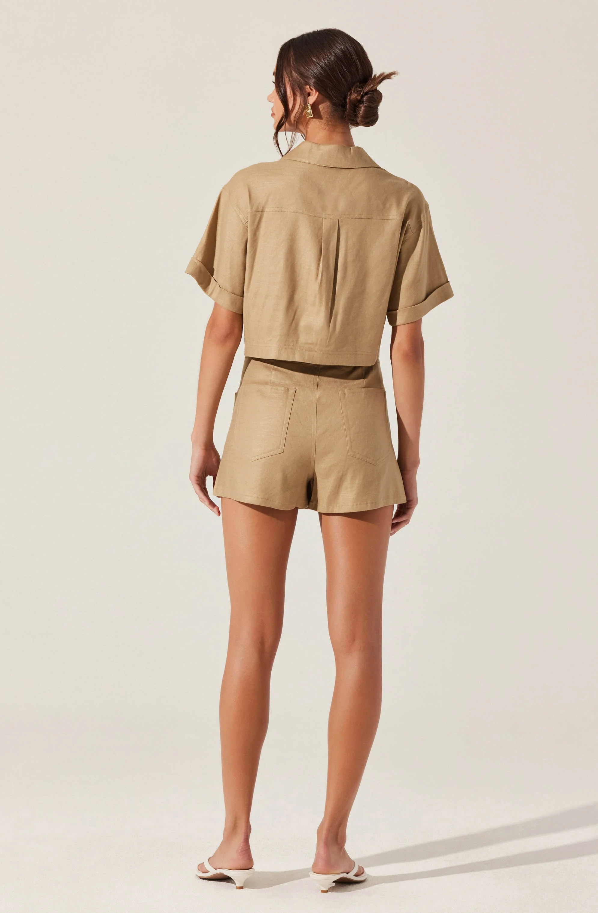 Deborah Linen Blend Safari Skort