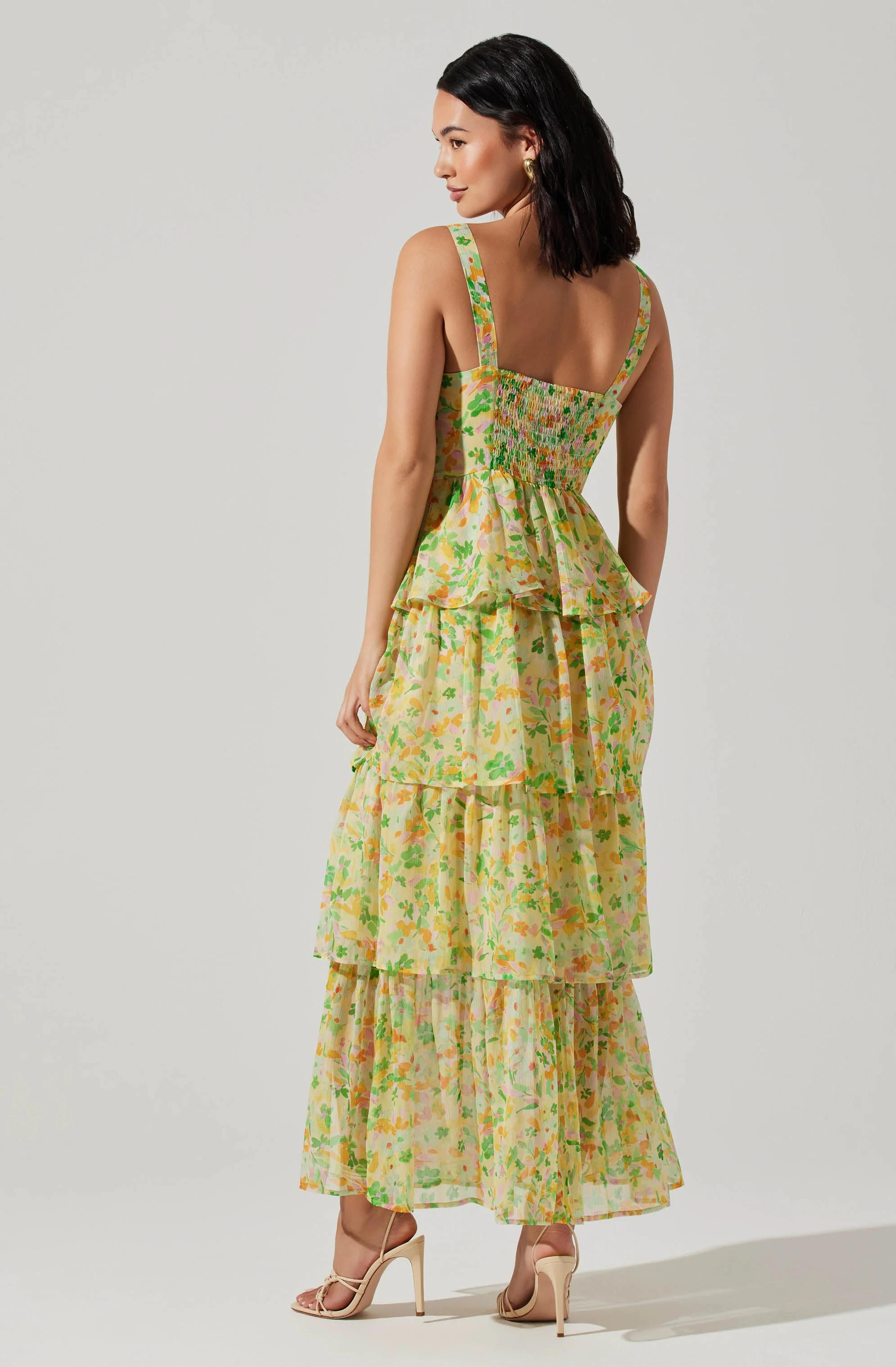 Midsummer Floral Tiered Maxi Dress