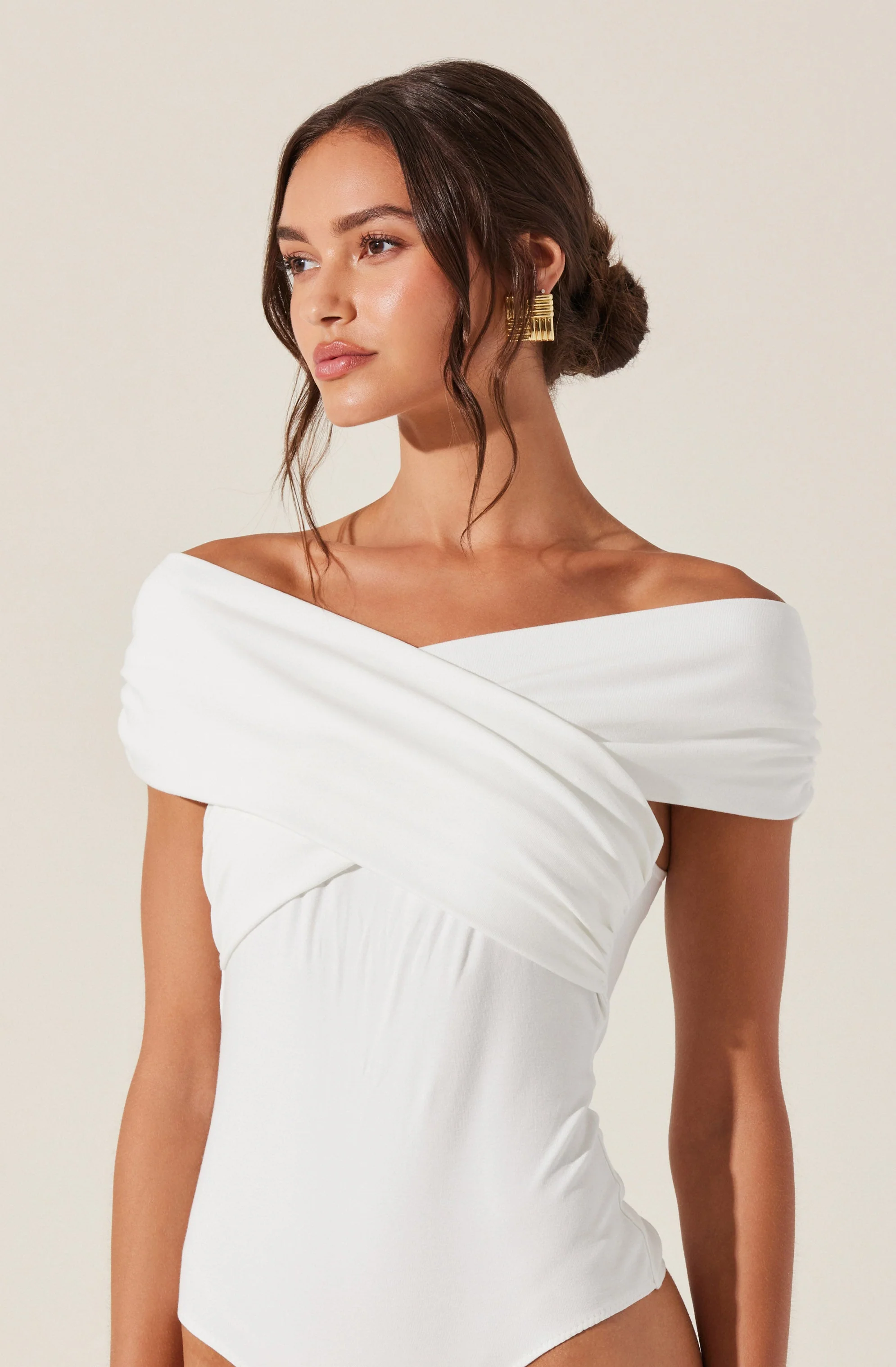 Gissel Crossover Off Shoulder Bodysuit