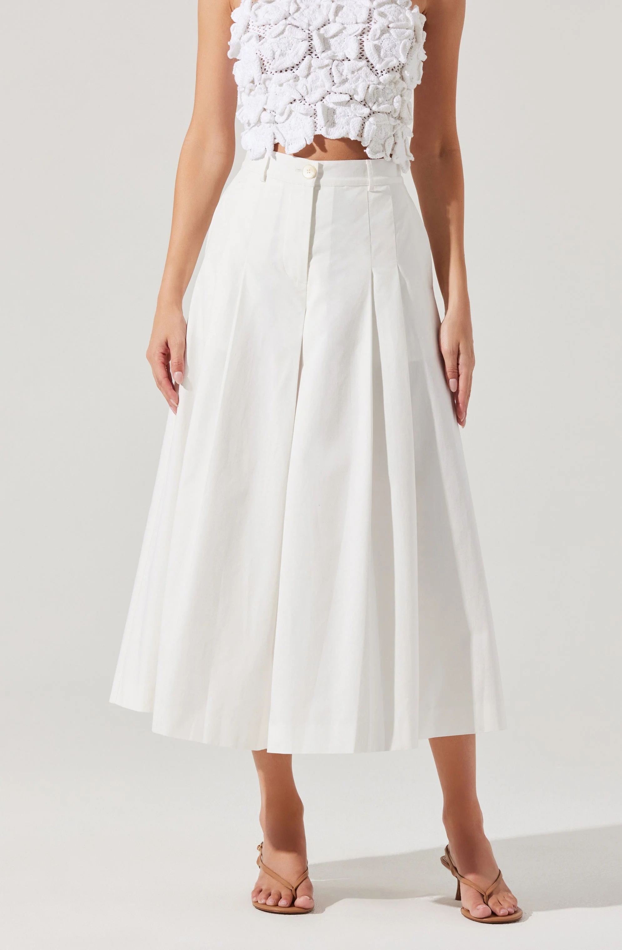 Rowen Pleated Culotte Pants