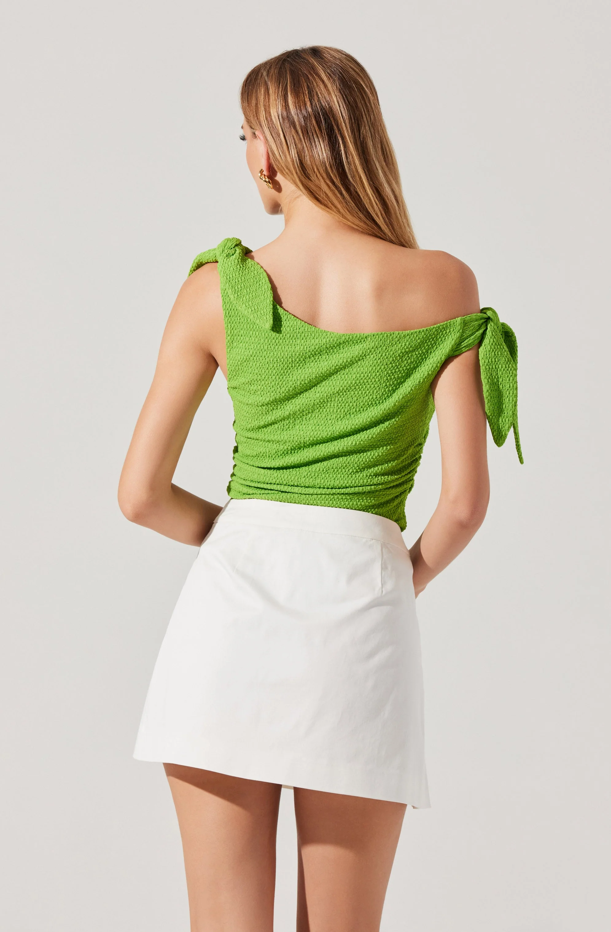 Lora Textured Off Shoulder Top