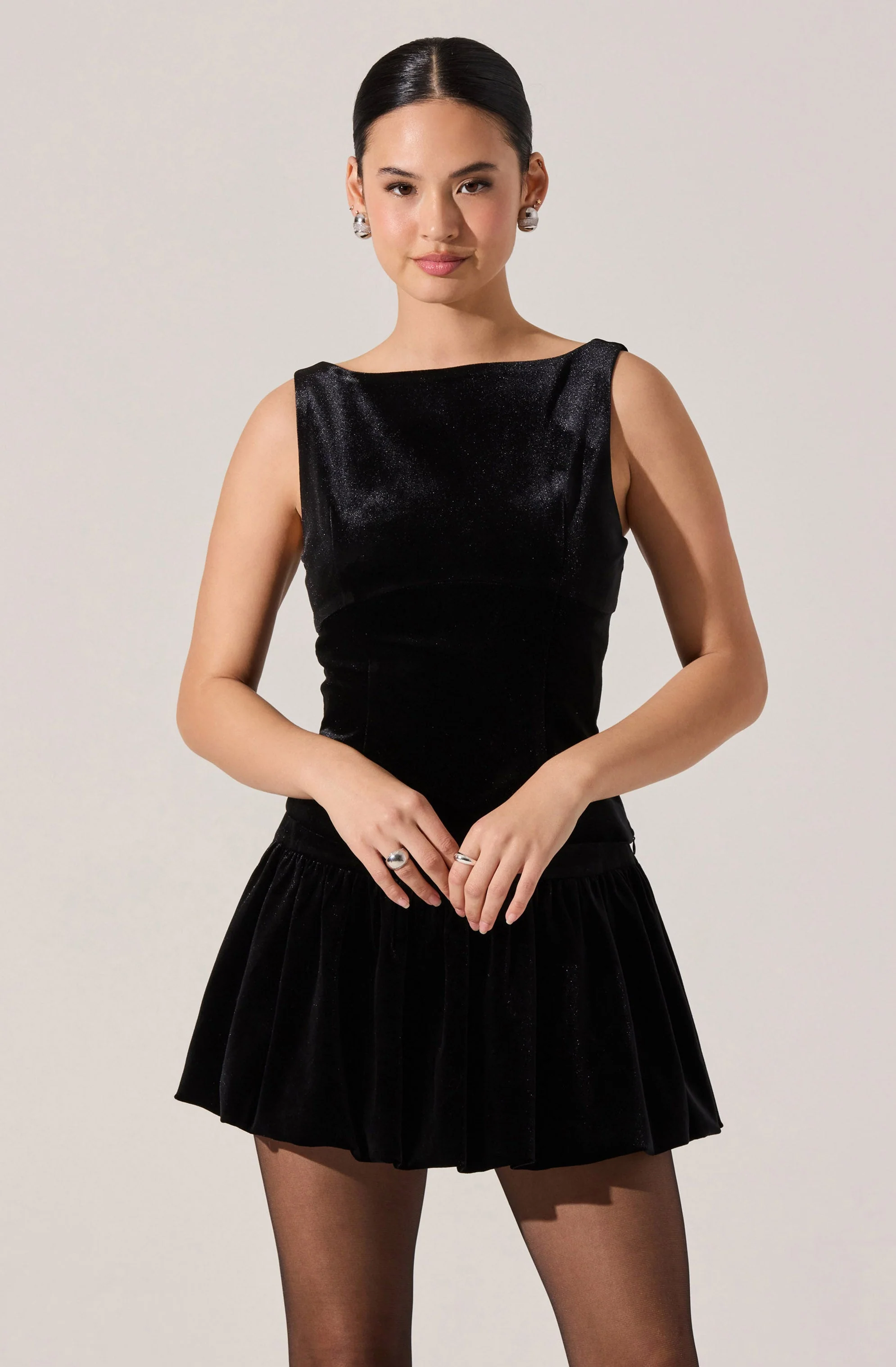 Jinnie Velvet Boat Neck Top