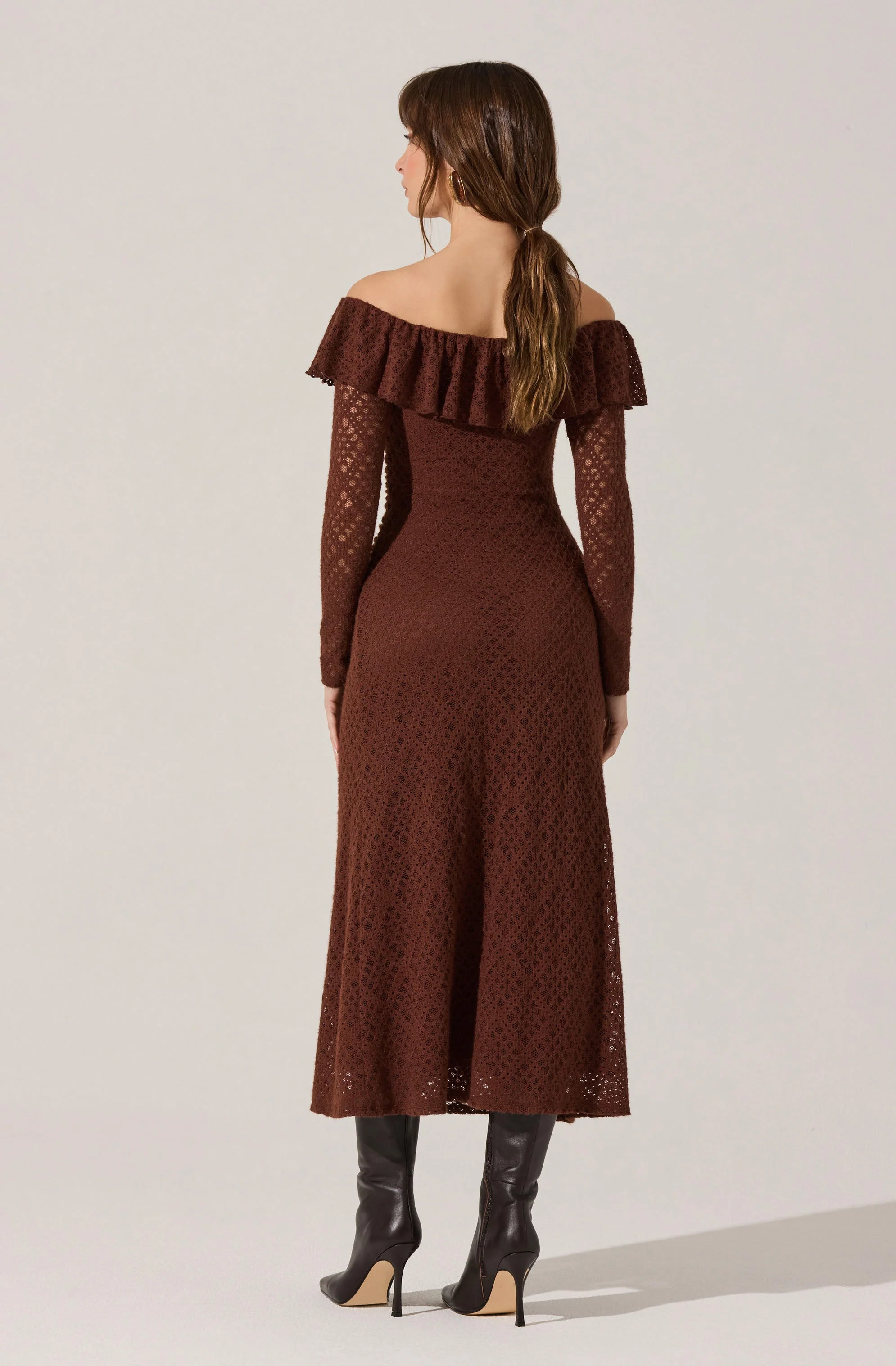 Dorian Ruffle Off Shoulder Dress