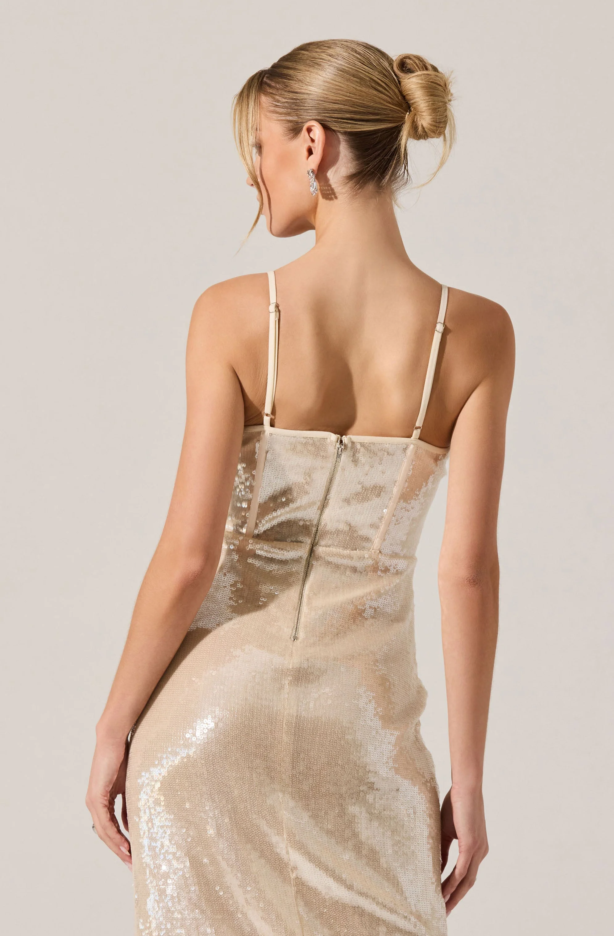 Liese Sequin Bustier Midi Dress