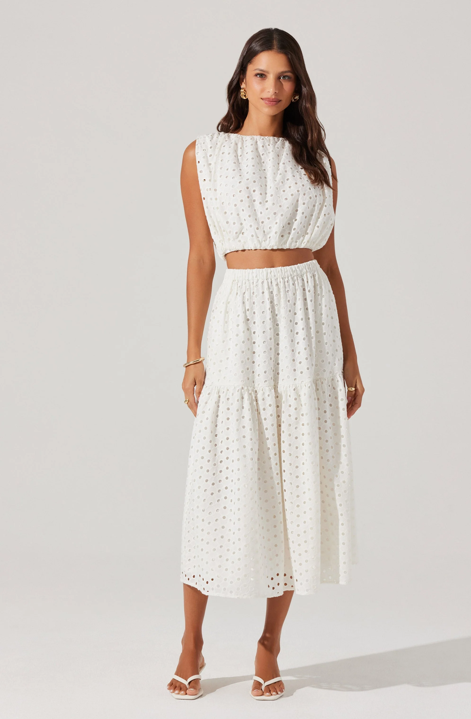 Nalley Eyelet Crop Top