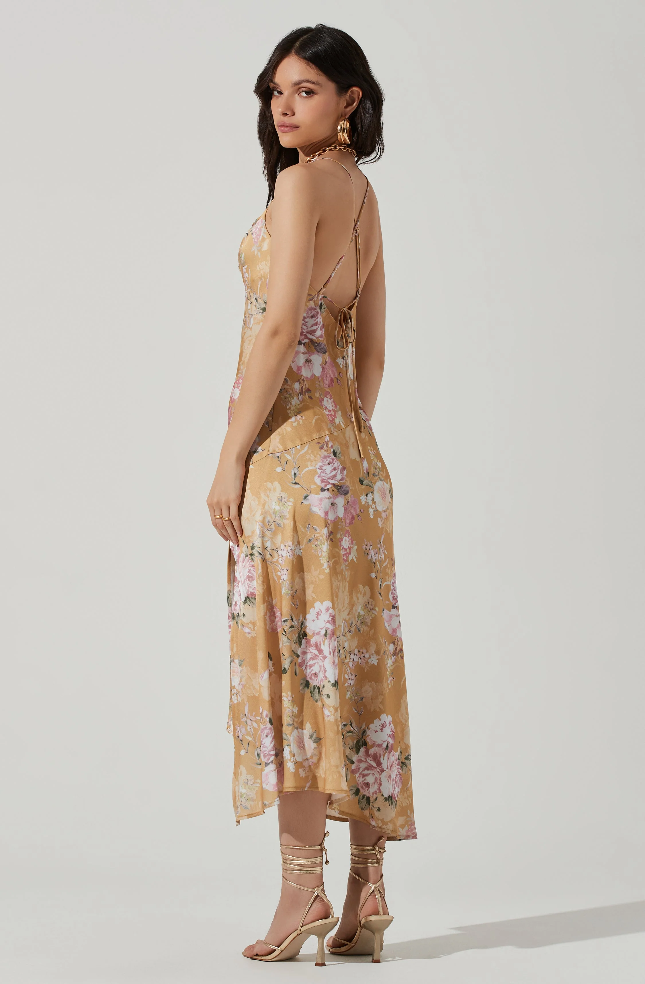 Gaia Floral Midi Dress