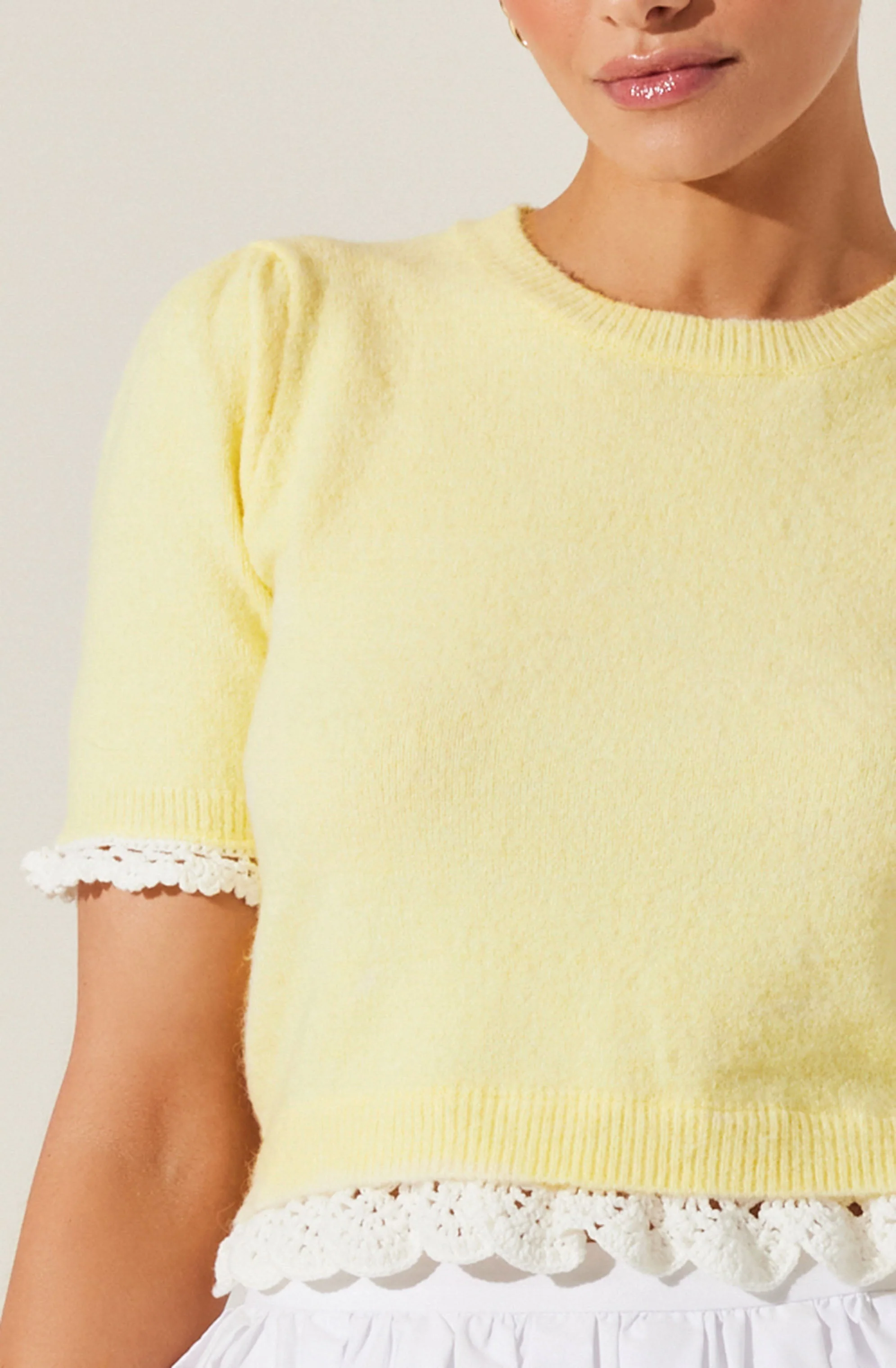 Essy Lace Trim Sweater