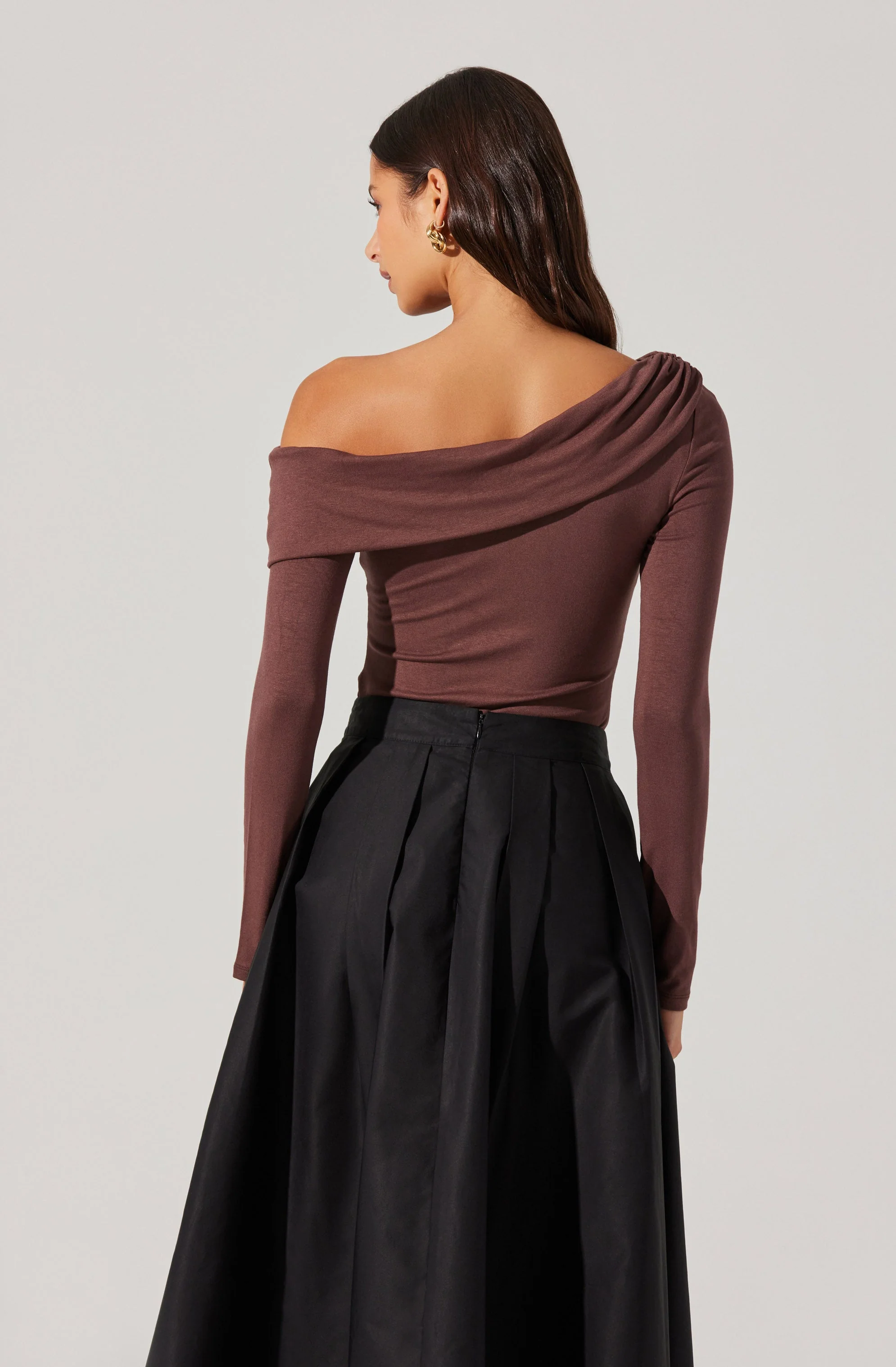 Draped Off Shoulder Top