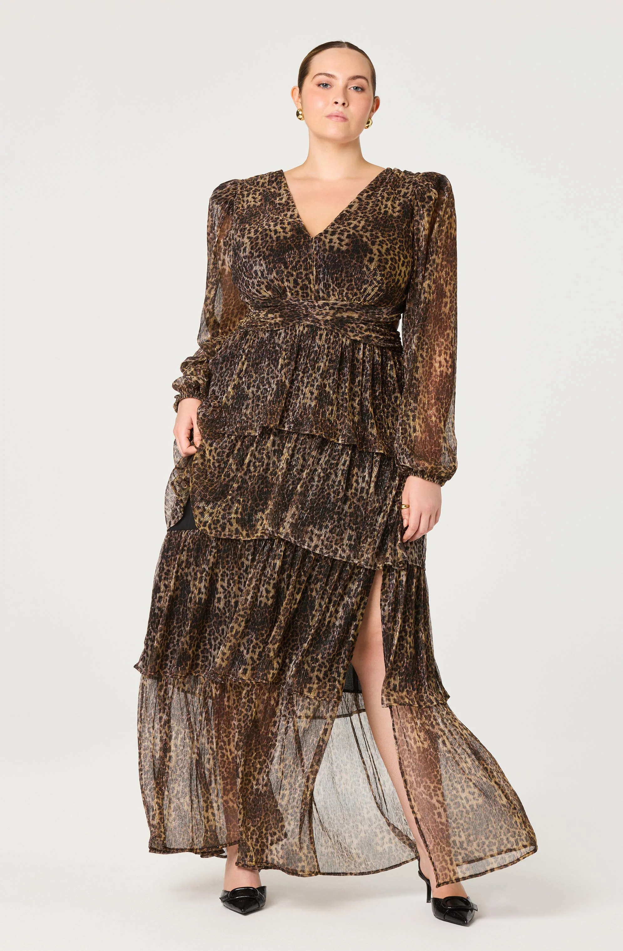 Anora Floral Tiered Maxi Dress