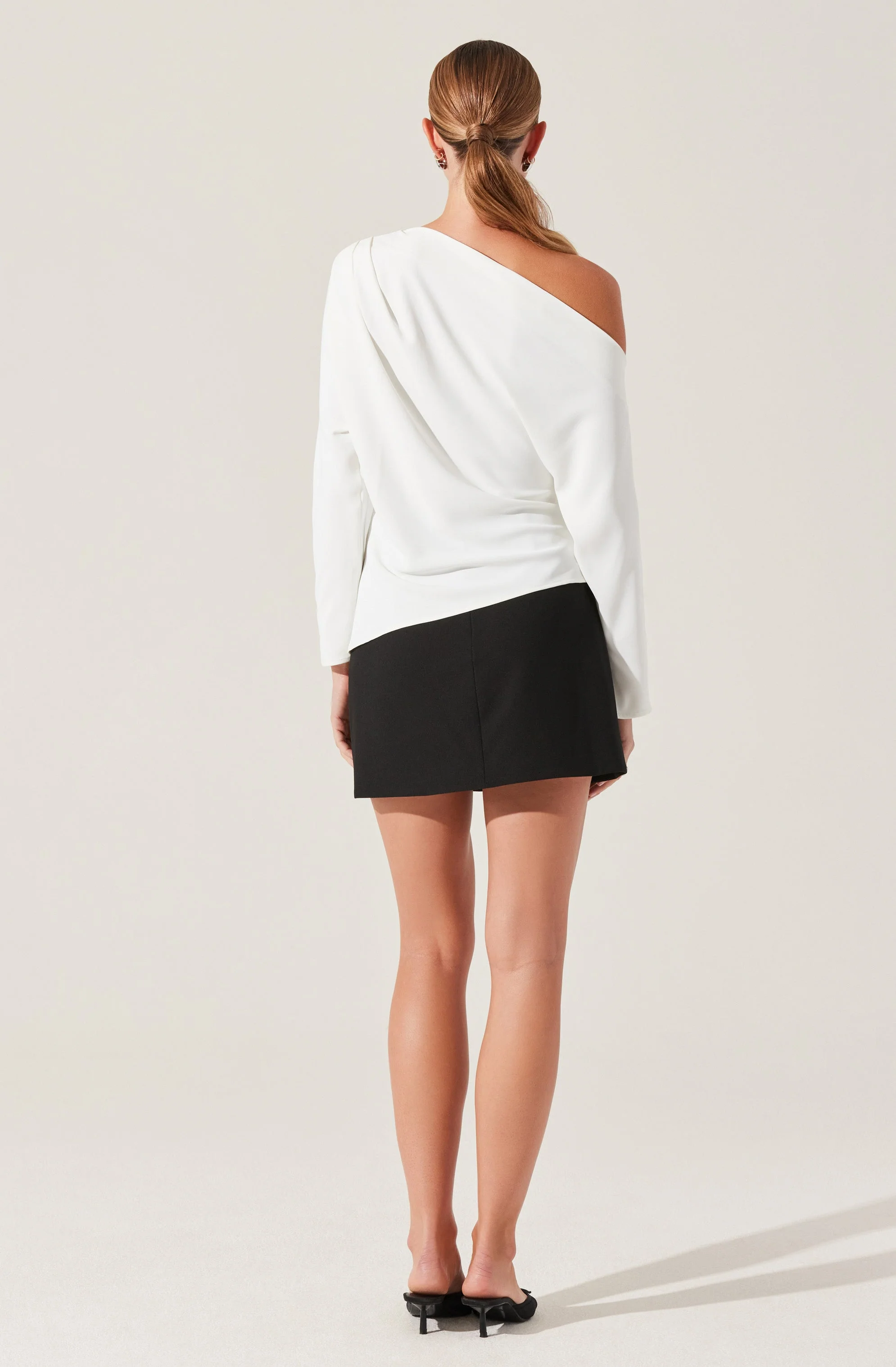 Orlia Off Shoulder Asymmetric Top