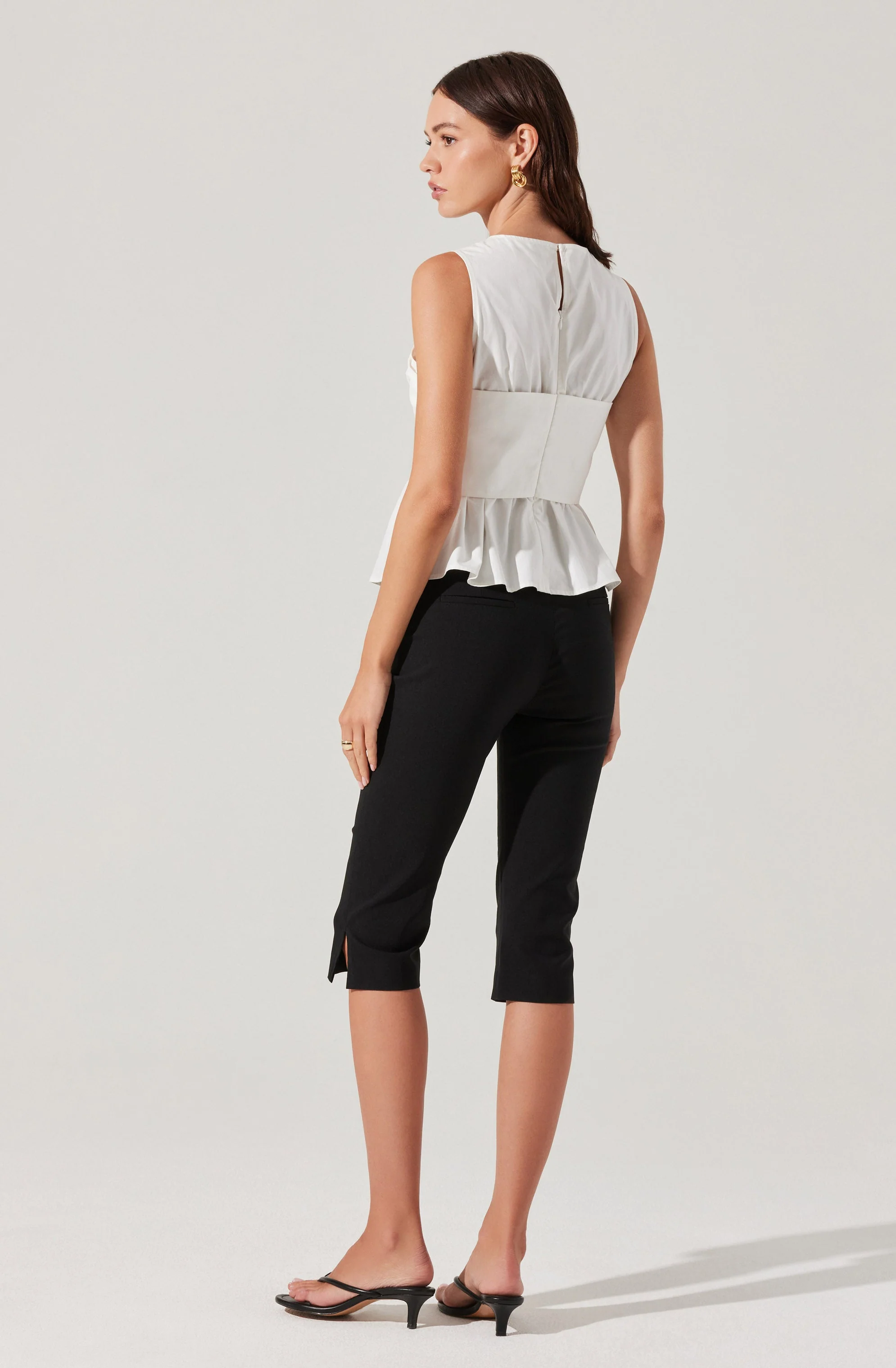 Isela Sleeveless Crossover Top
