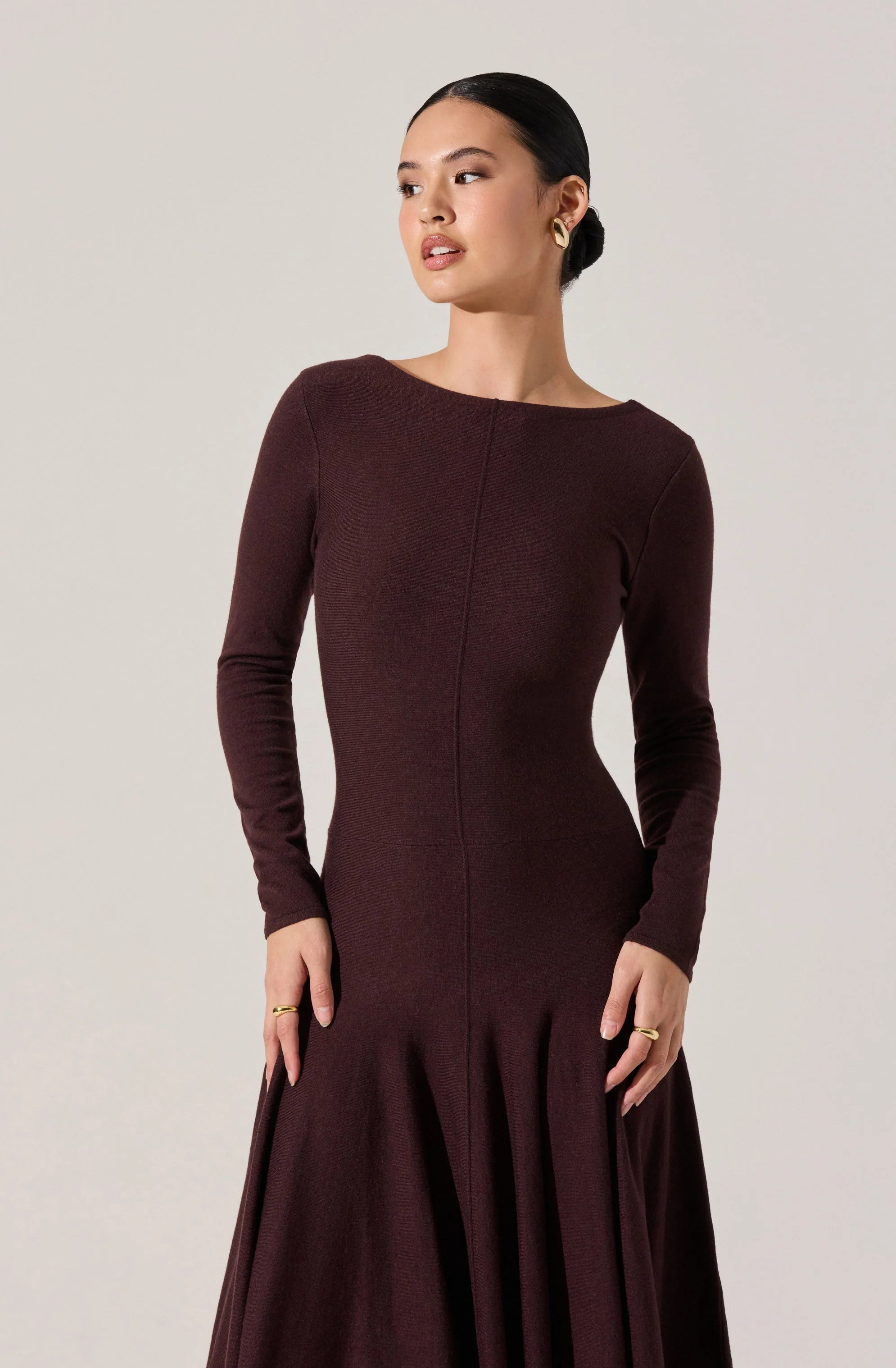 Doreyda Scoop Back Sweater Dress