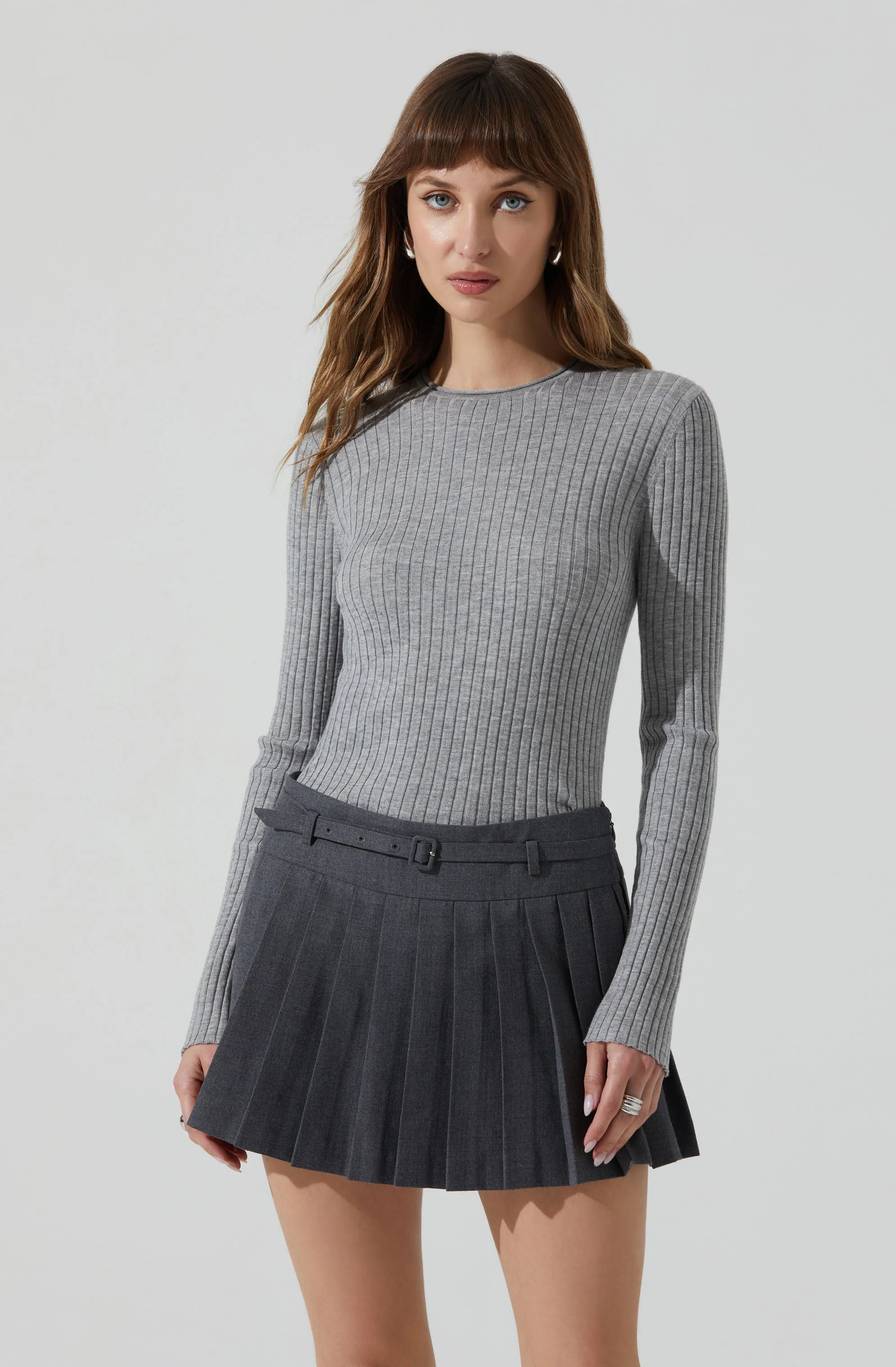 Reece Ribbed Long Sleeve Sweater