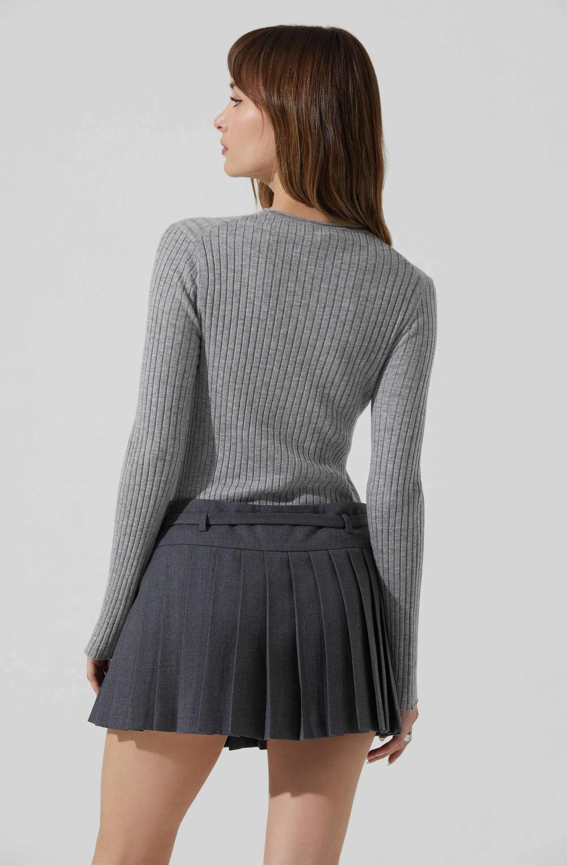 Reece Ribbed Long Sleeve Sweater