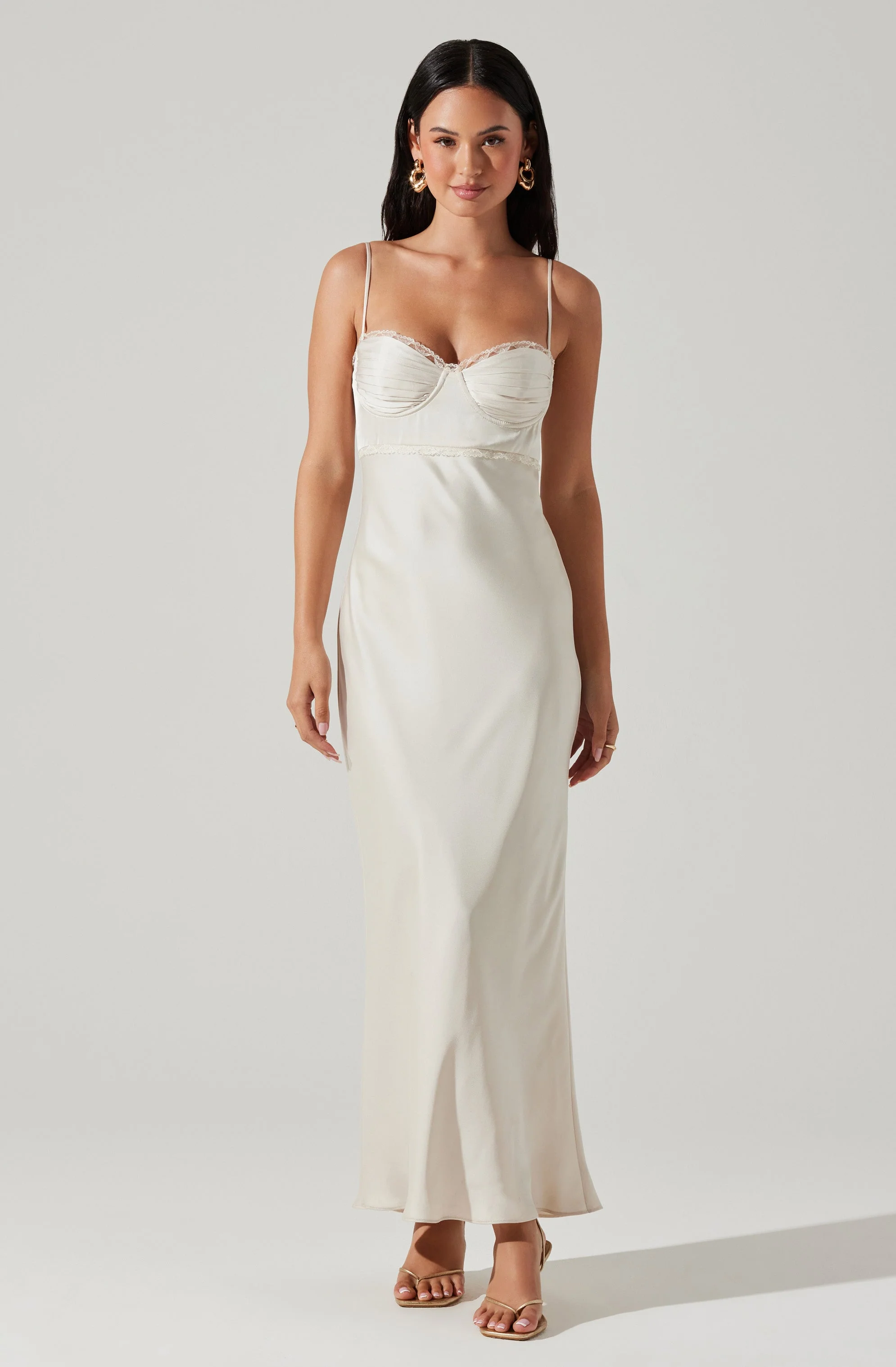 Florianne Satin Maxi Dress