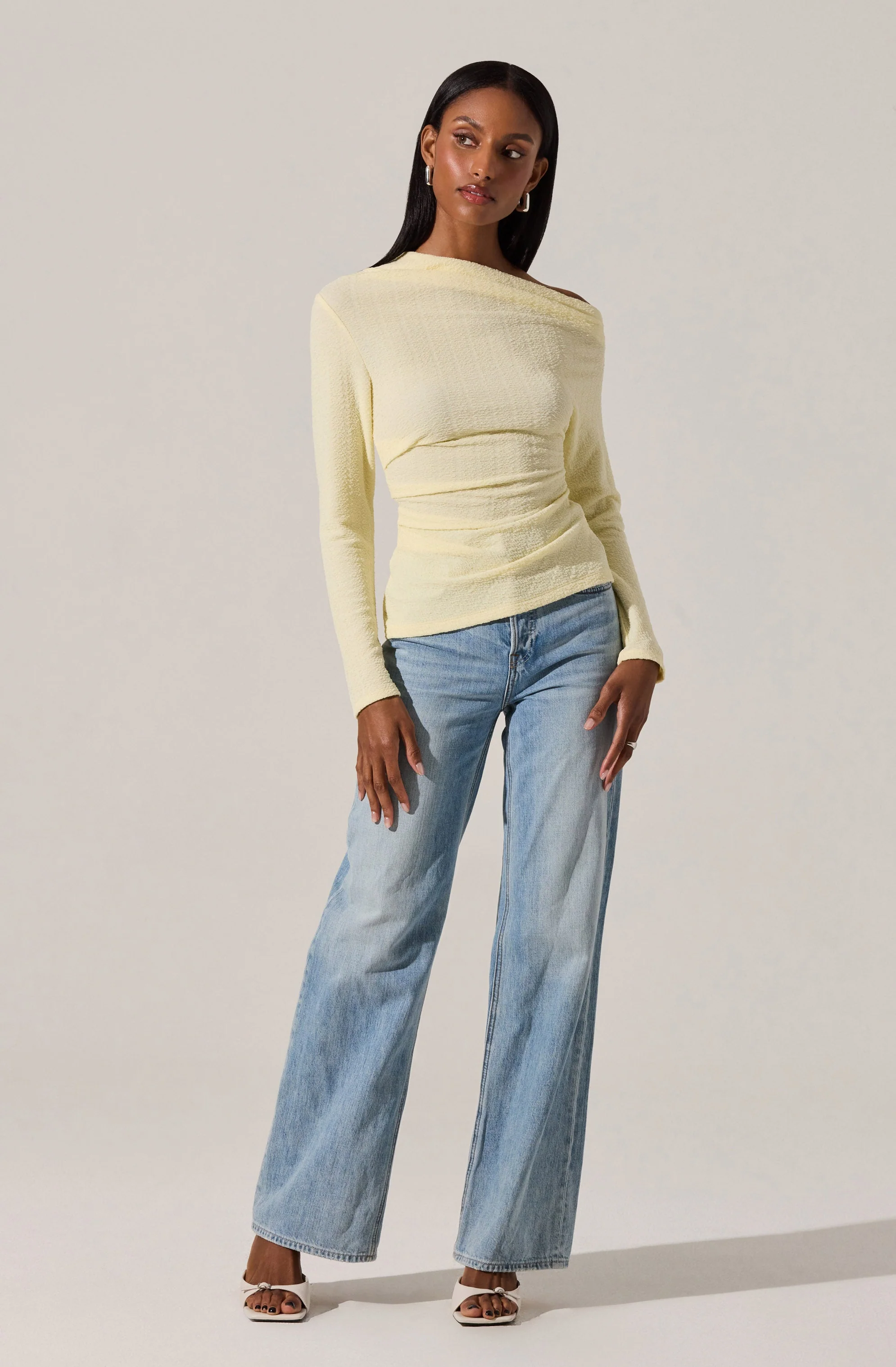 Textured Off Shoulder Top