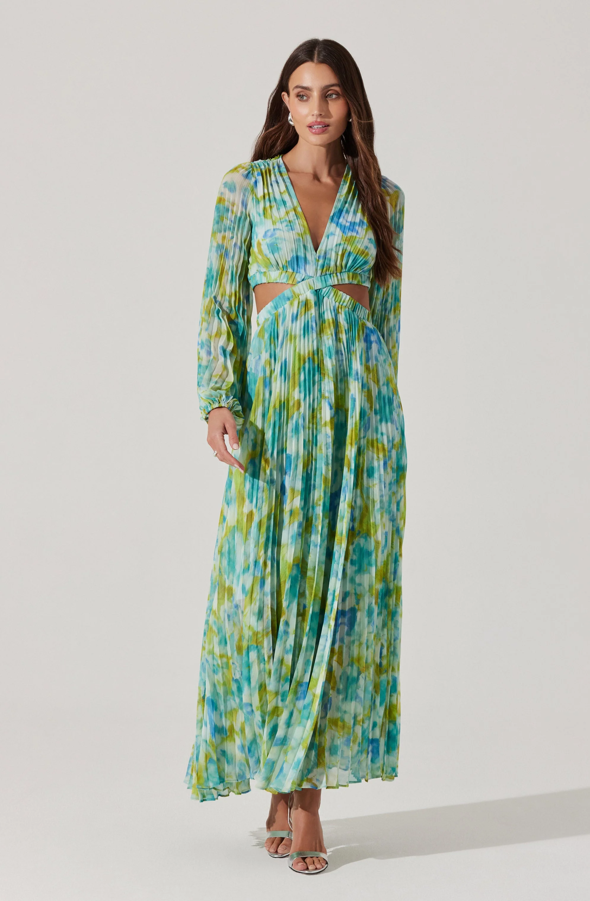 Revery Floral Long Sleeve Maxi Dress