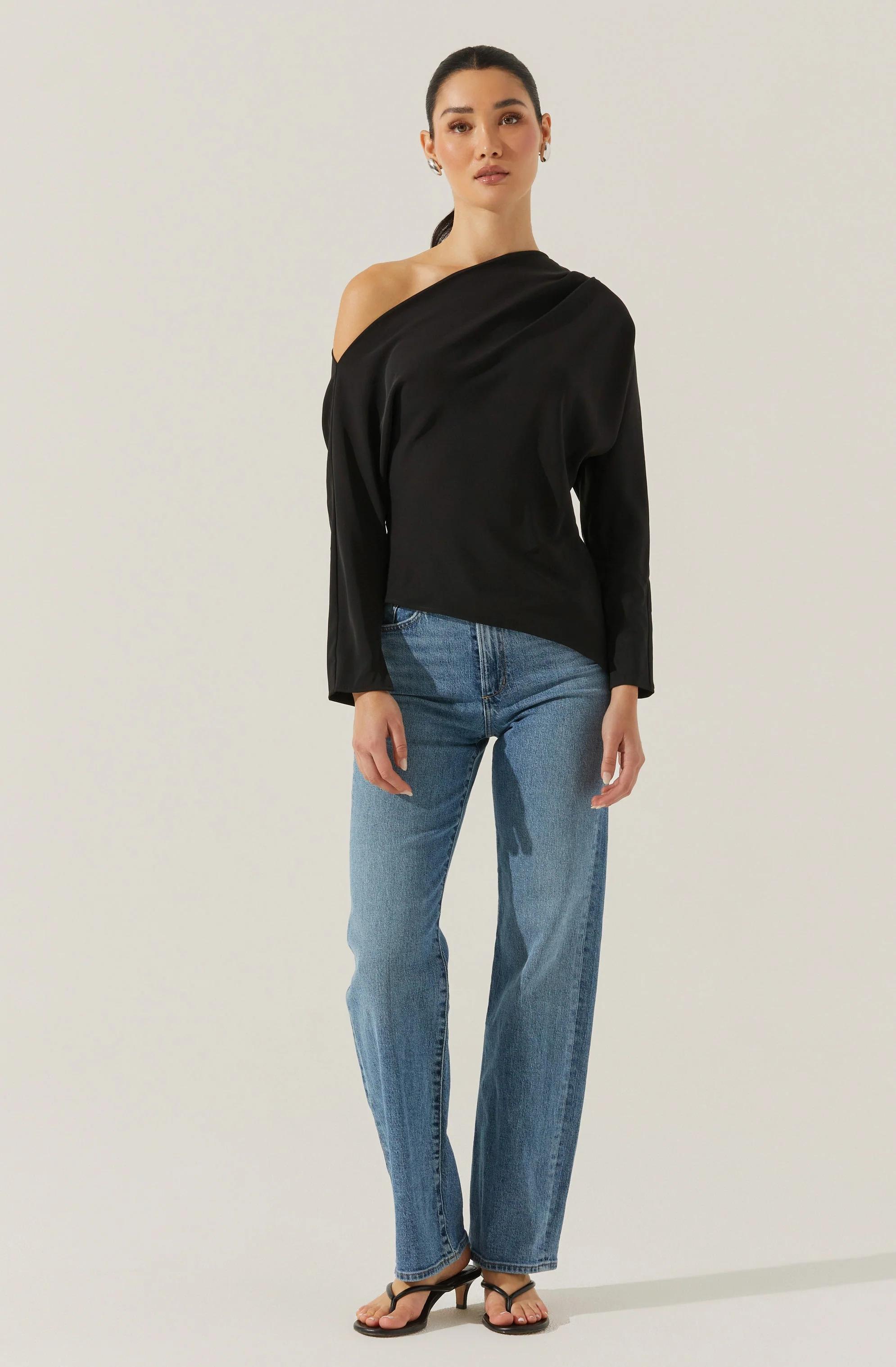 Orlia Off Shoulder Asymmetric Top