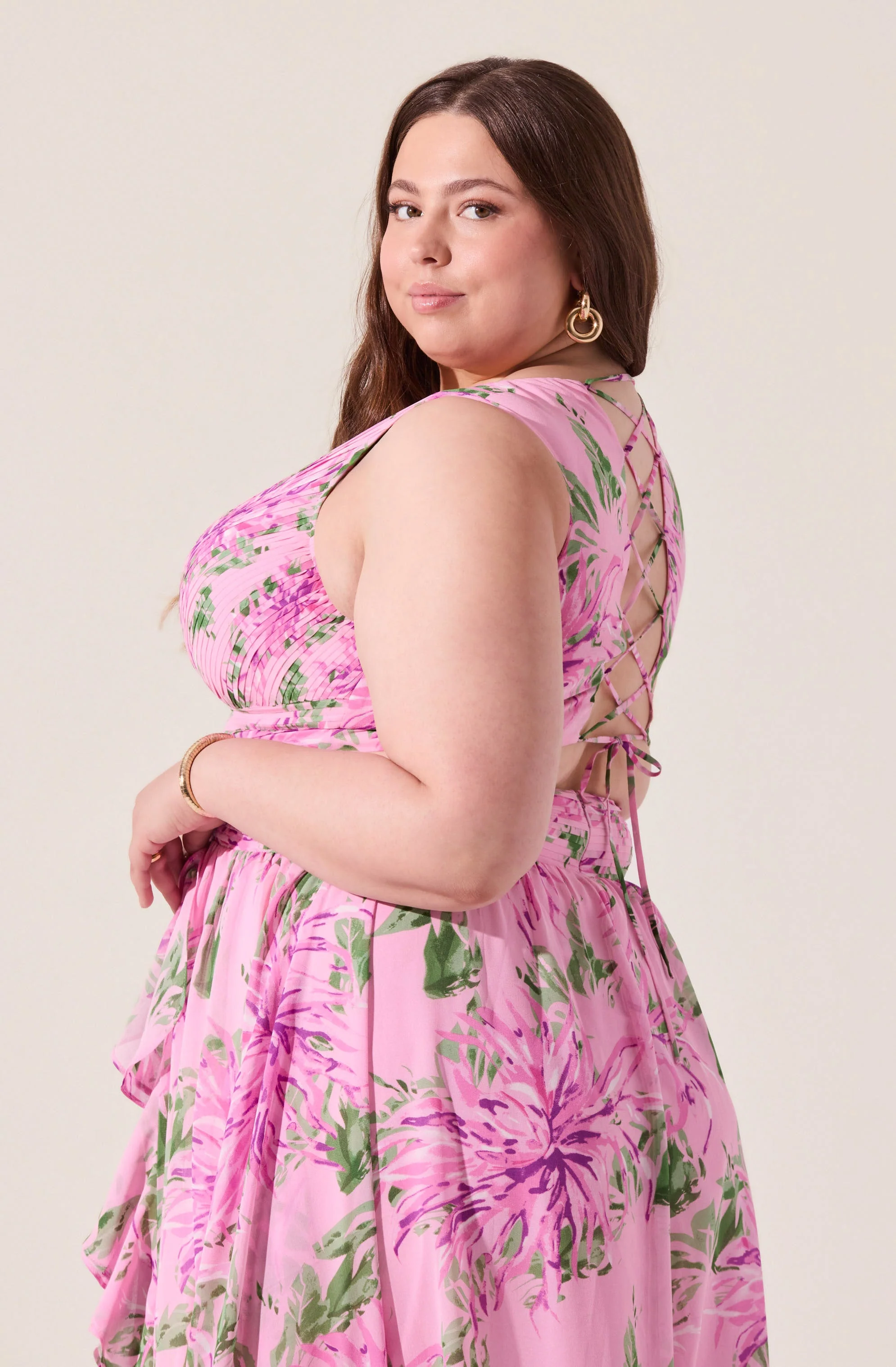 Noya Floral Cutout Maxi Dress