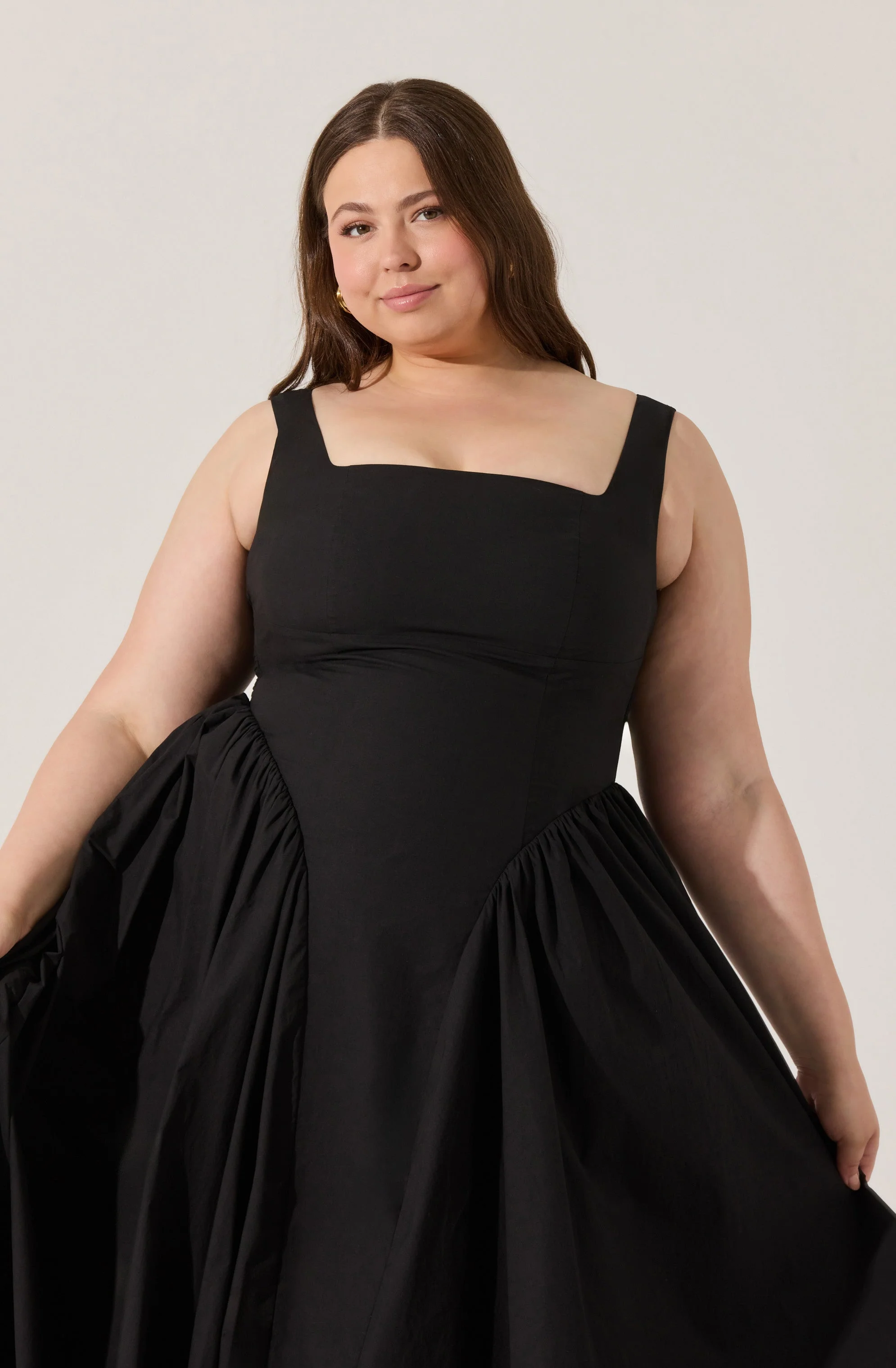 Vinya Poplin Drop Waist Dress