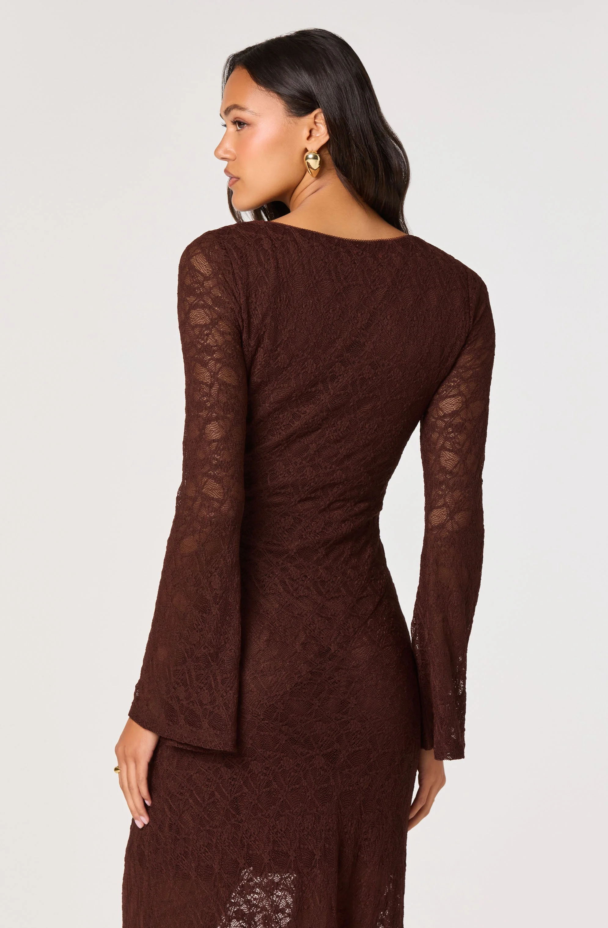 Long Sleeve Lace Maxi Dress