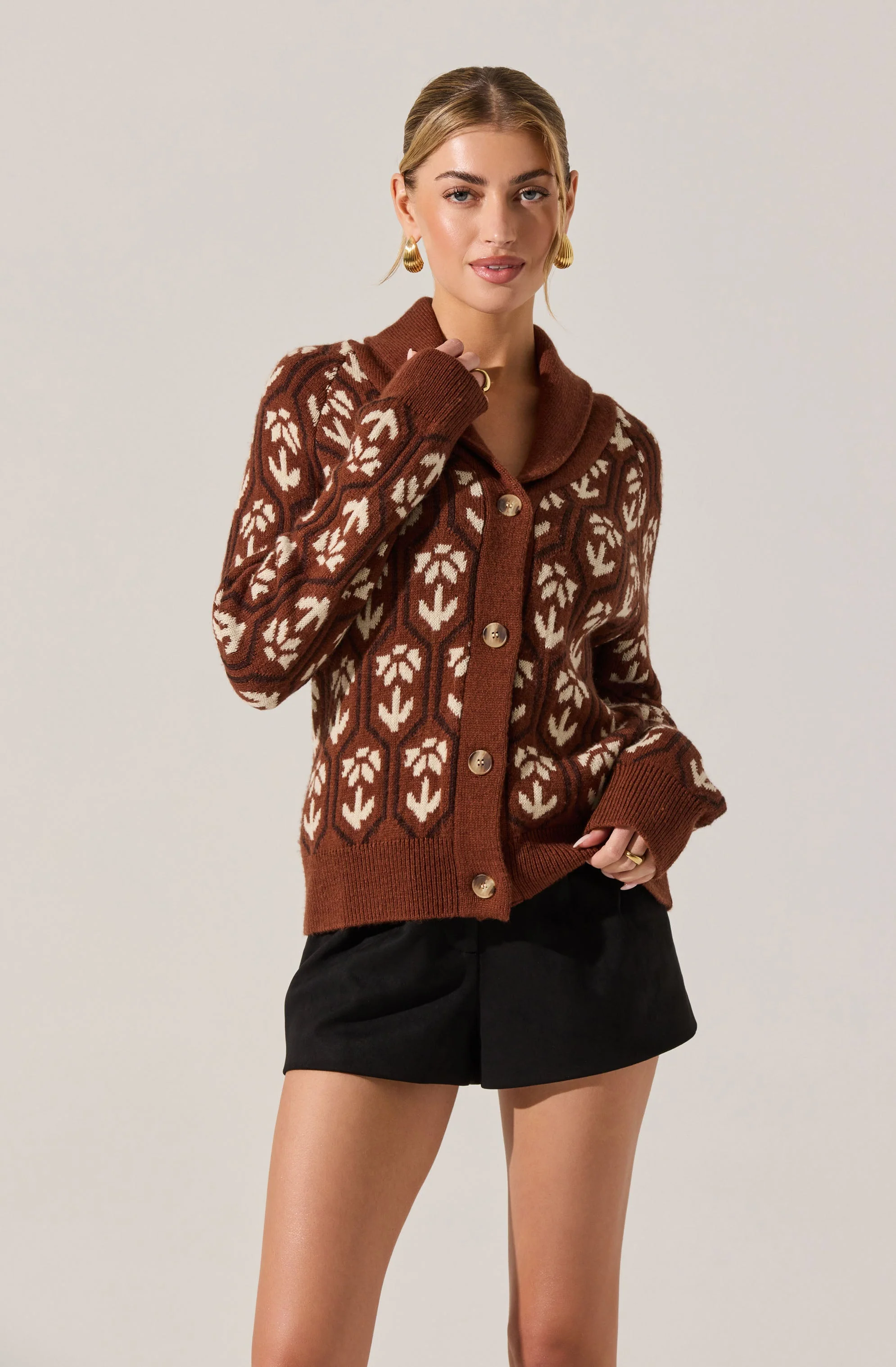 Marcenia Shawl Collar Cardigan