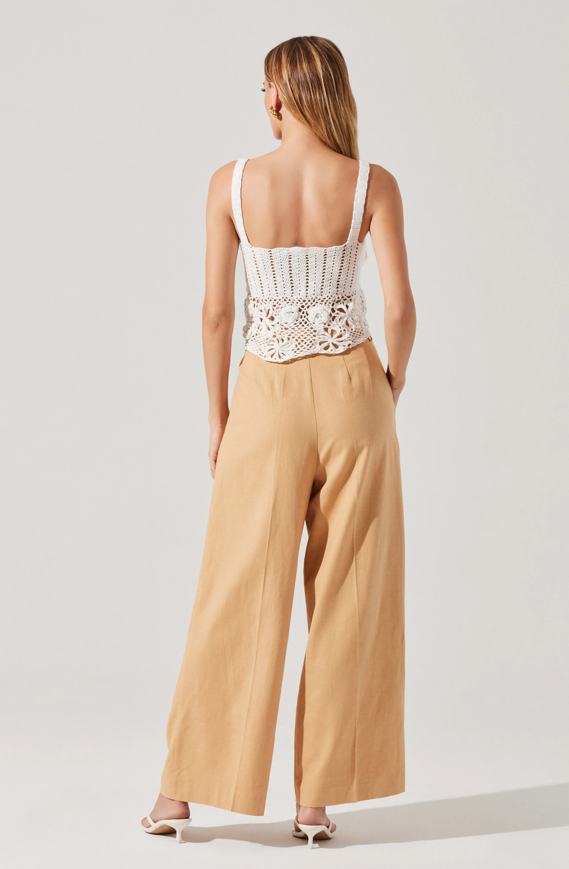 Everly Floral Crochet Sweater Top