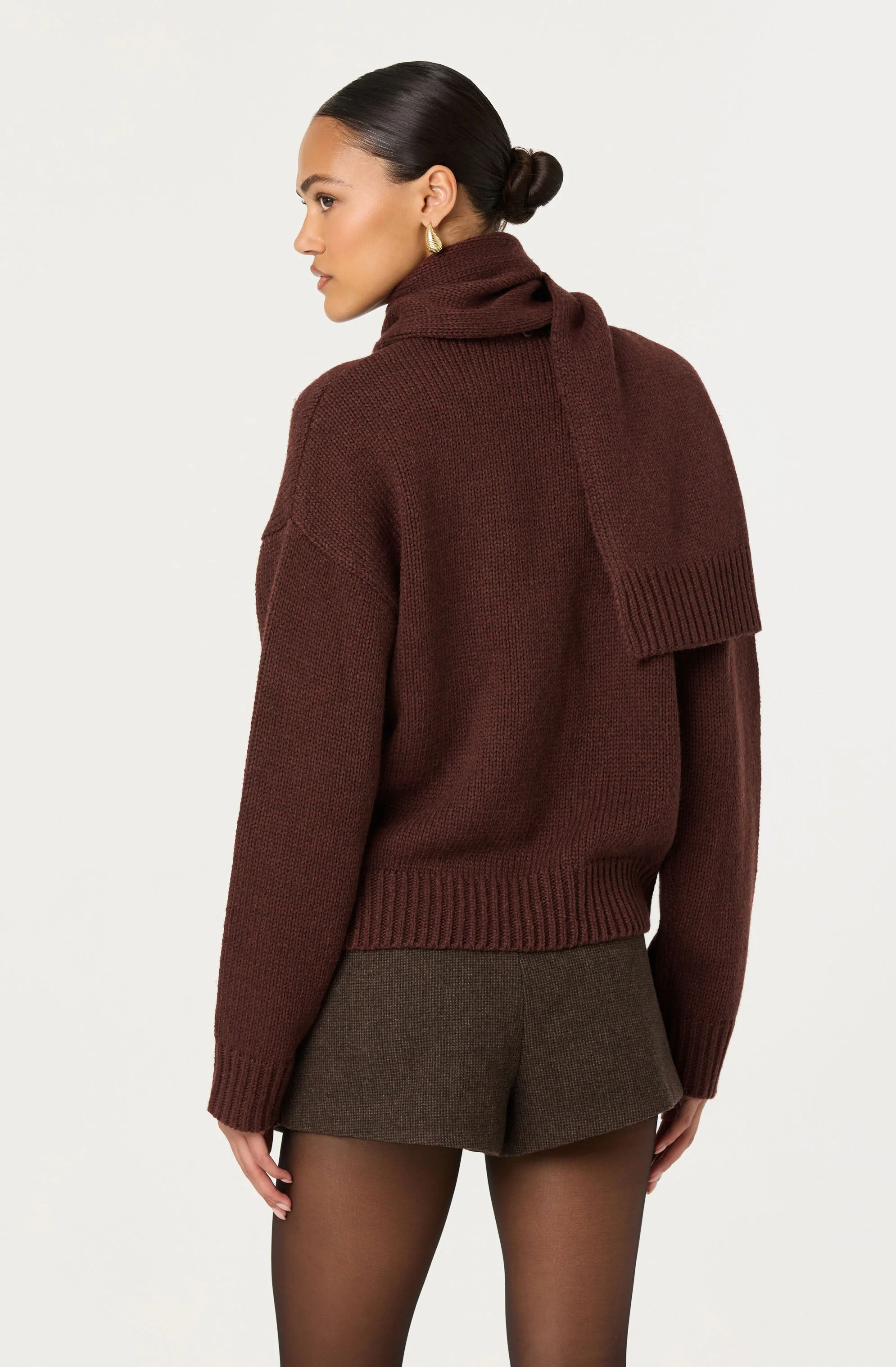 Jackeline Asymmetrical Scarf Cardigan