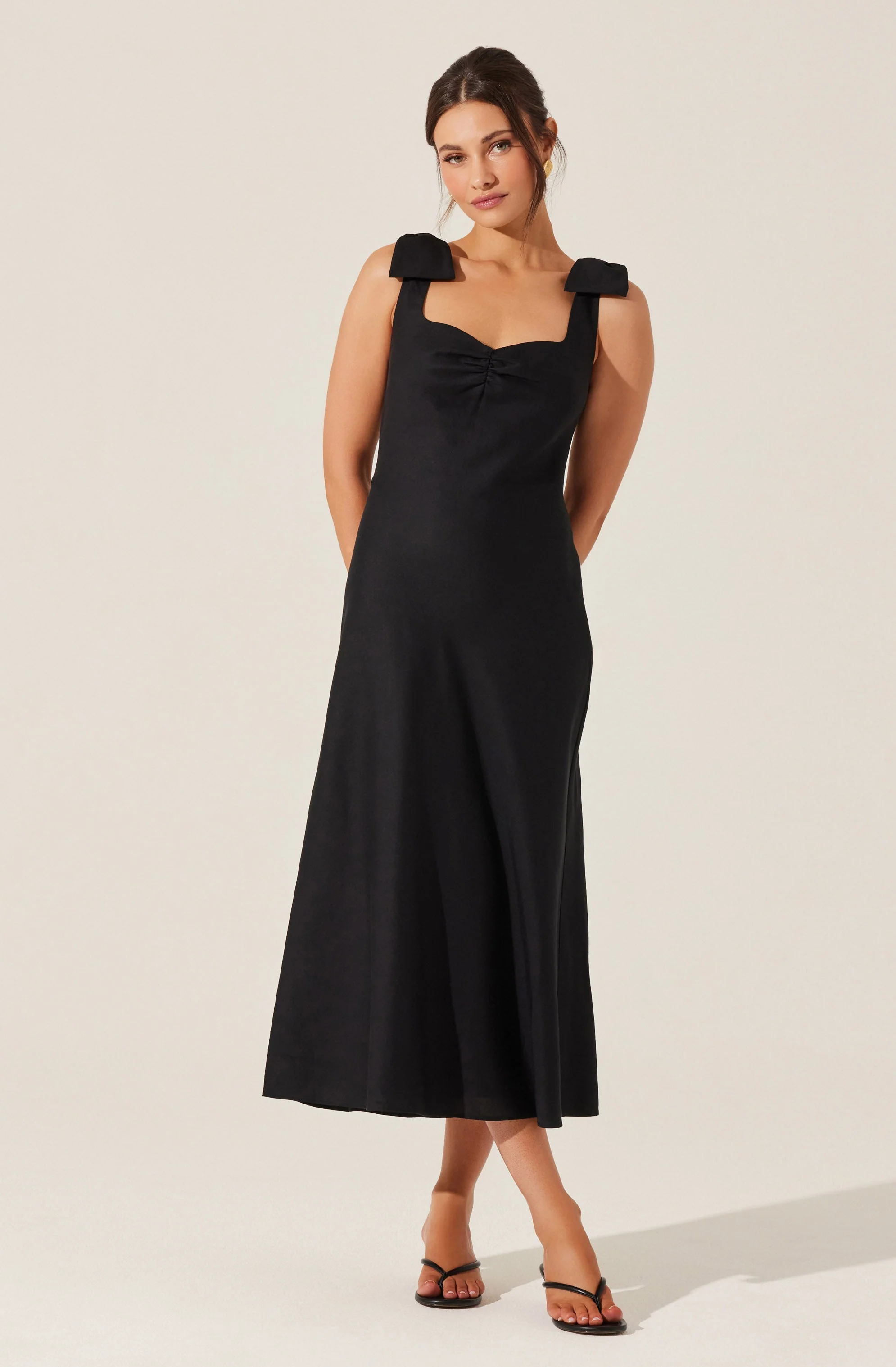Kateleya Bow Detail Midi Dress