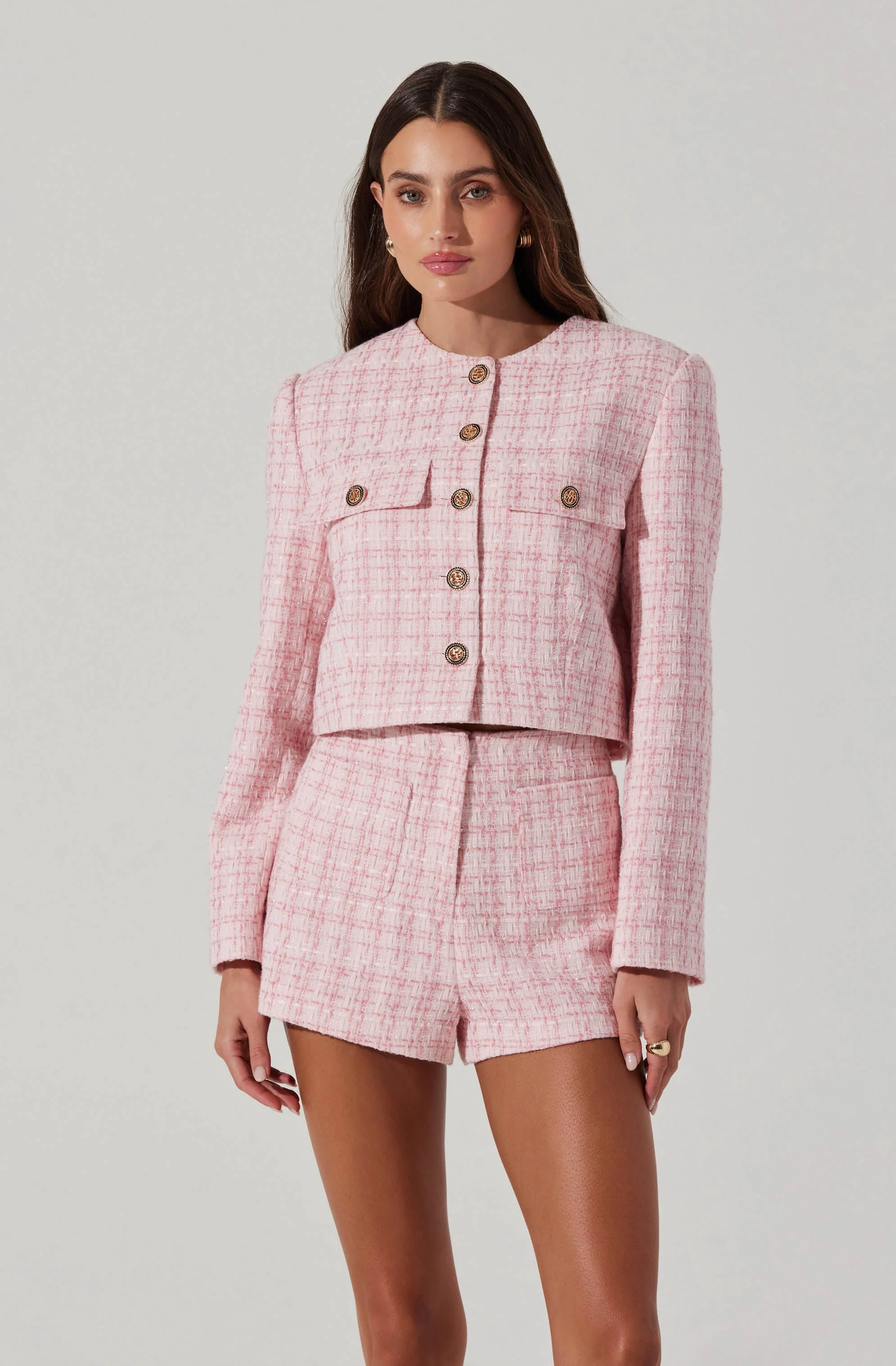 Cropped Tweed Jacket