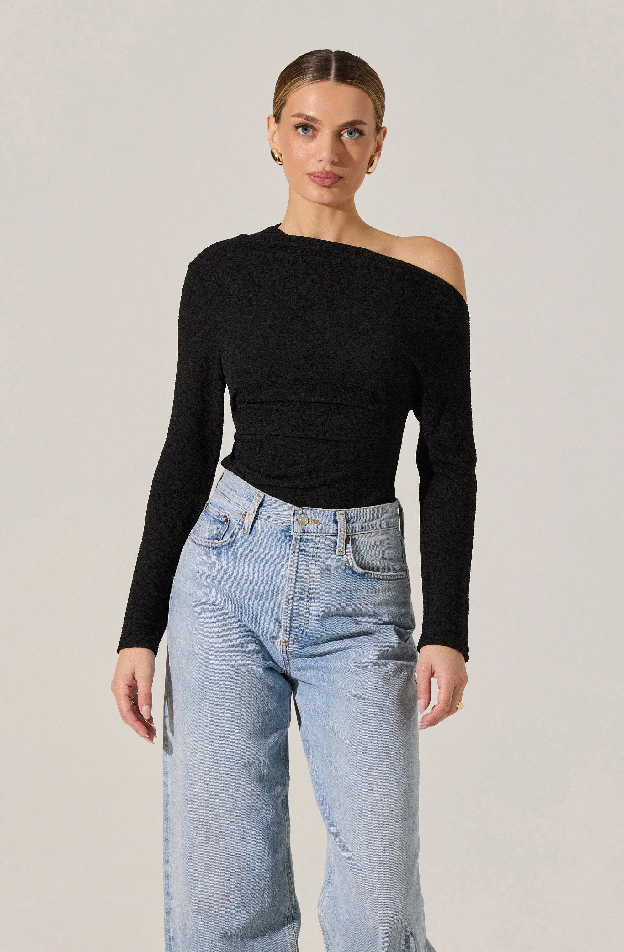 Textured Off Shoulder Top