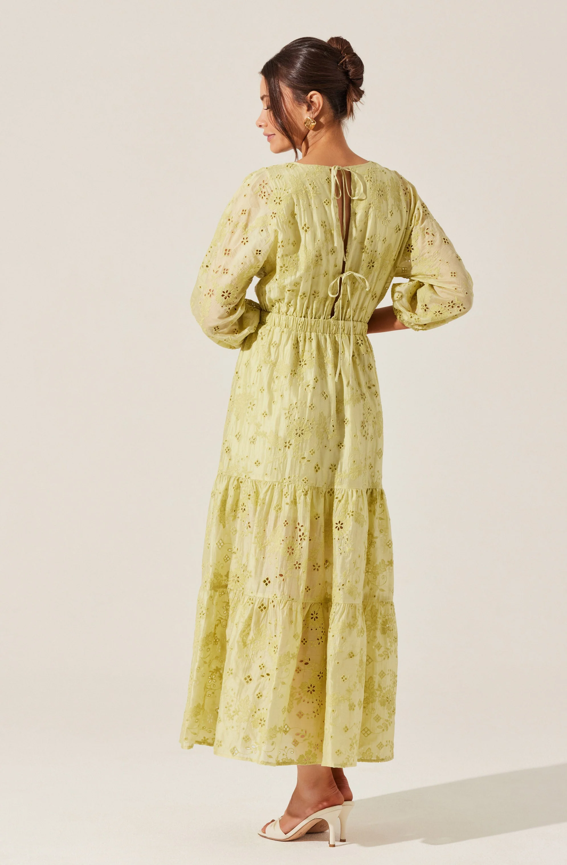 Jesalyn Floral Eyelet Maxi Dress