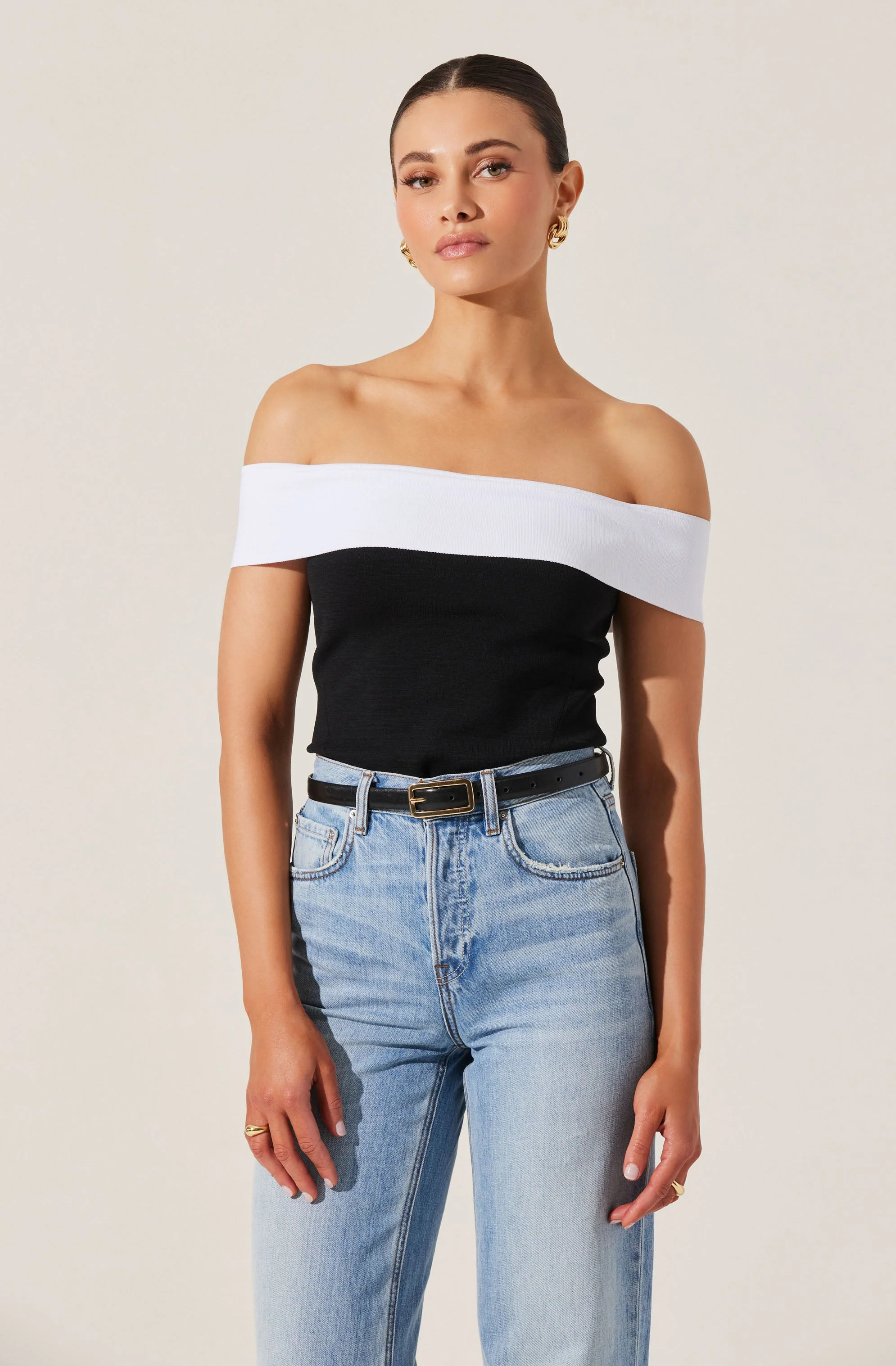 Rochelle Contrast Sweater Top