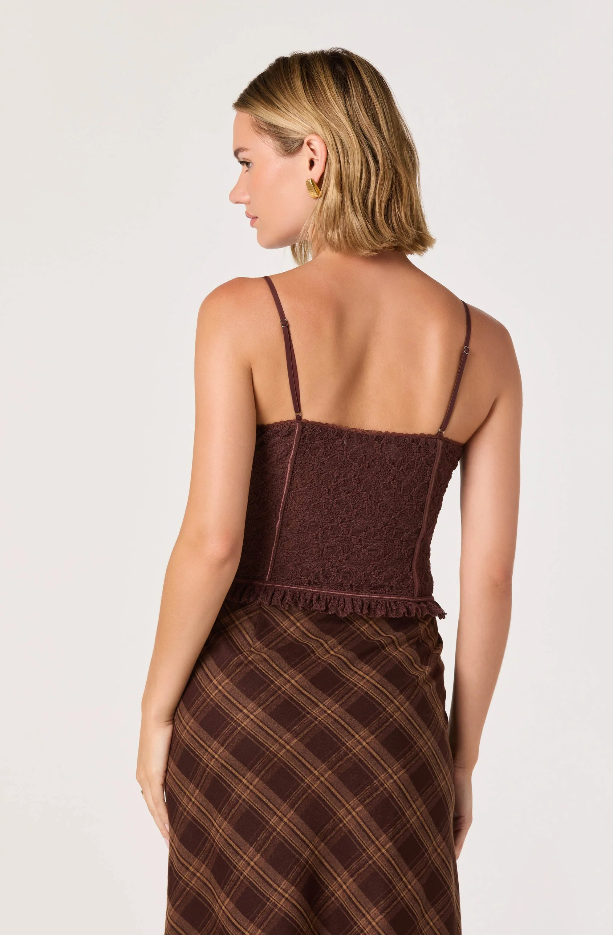 Lace Sweetheart Bustier Top