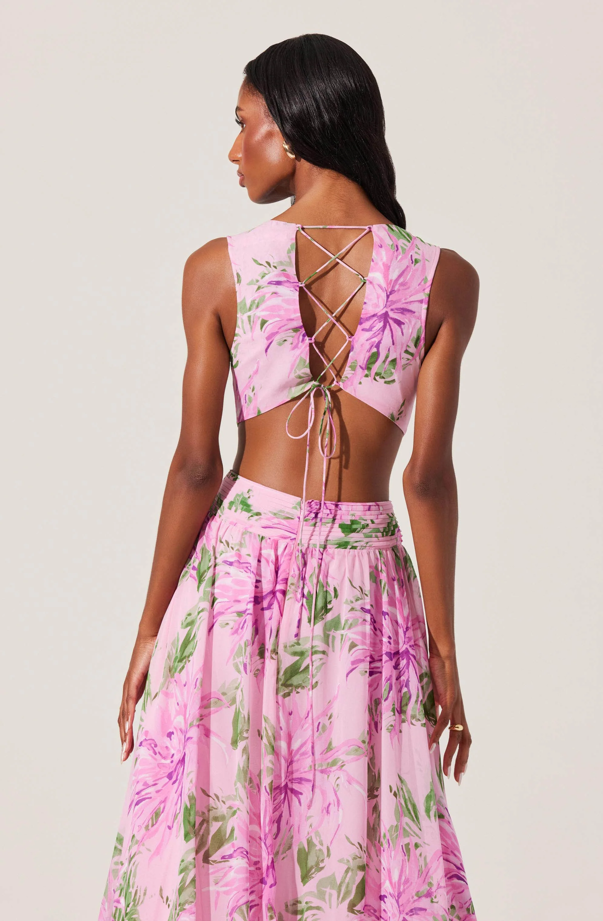 Noya Floral Cutout Maxi Dress