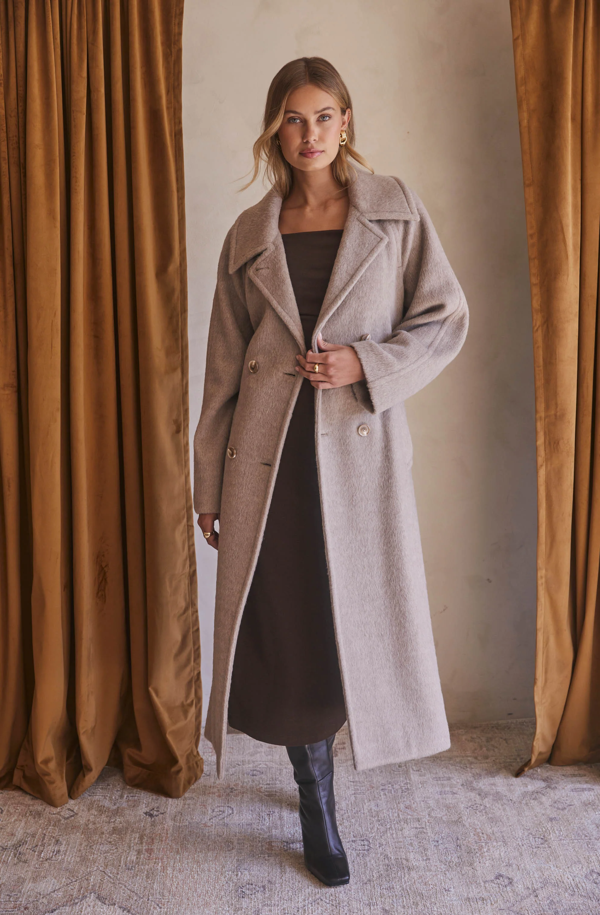 Seeley Double Breasted Longline Coat
