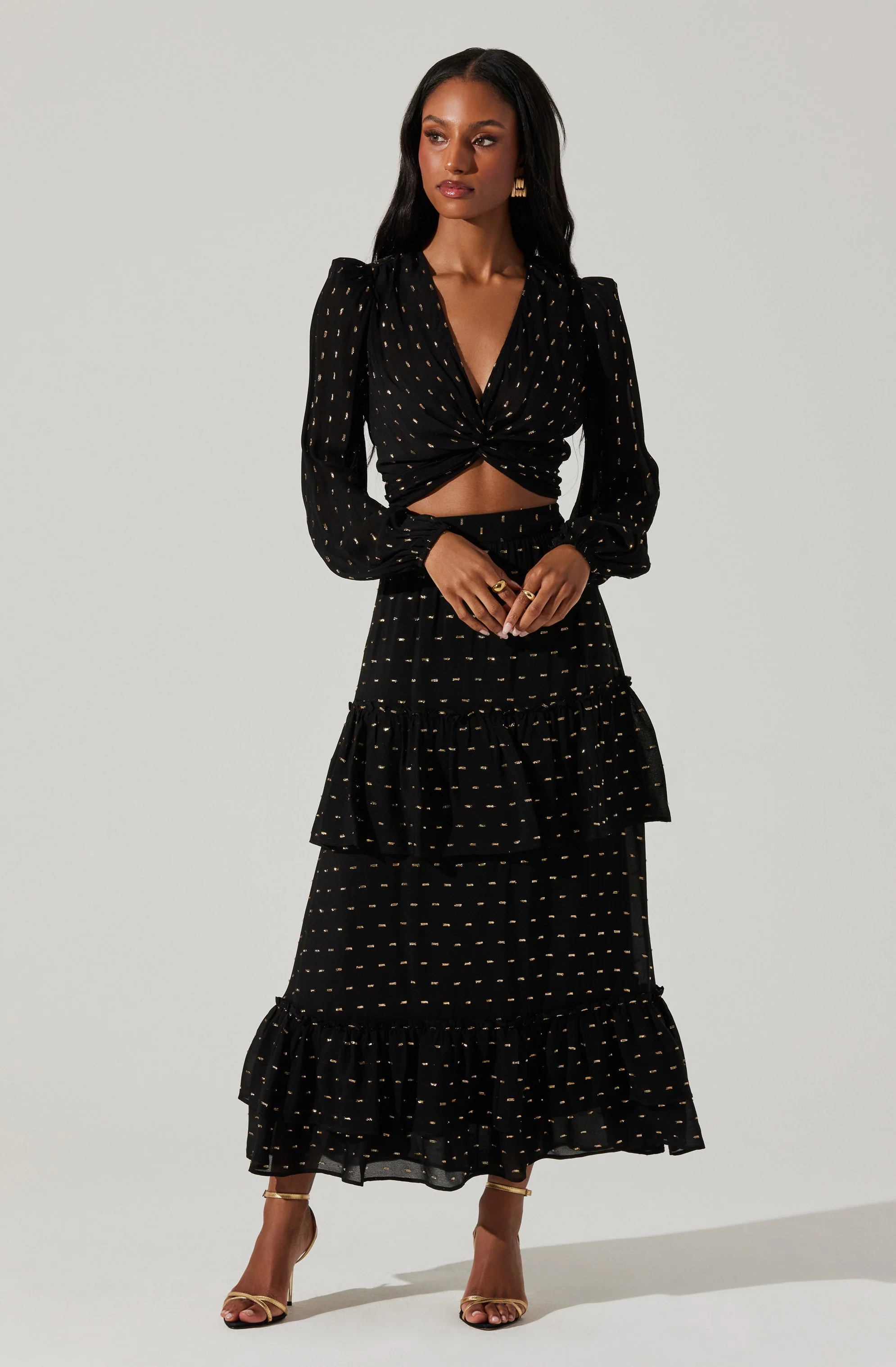 Nix Tiered Maxi Skirt