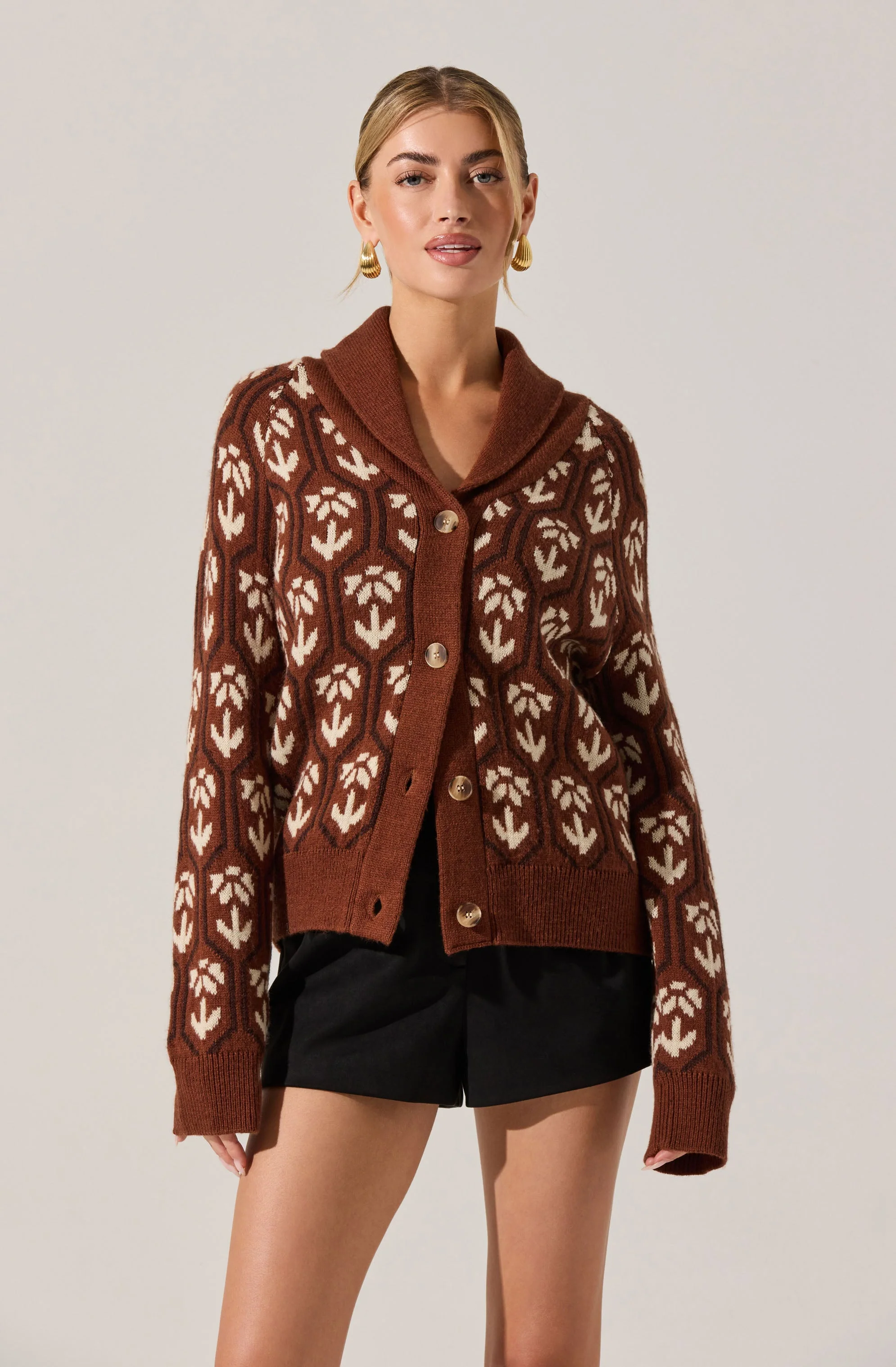 Marcenia Shawl Collar Cardigan