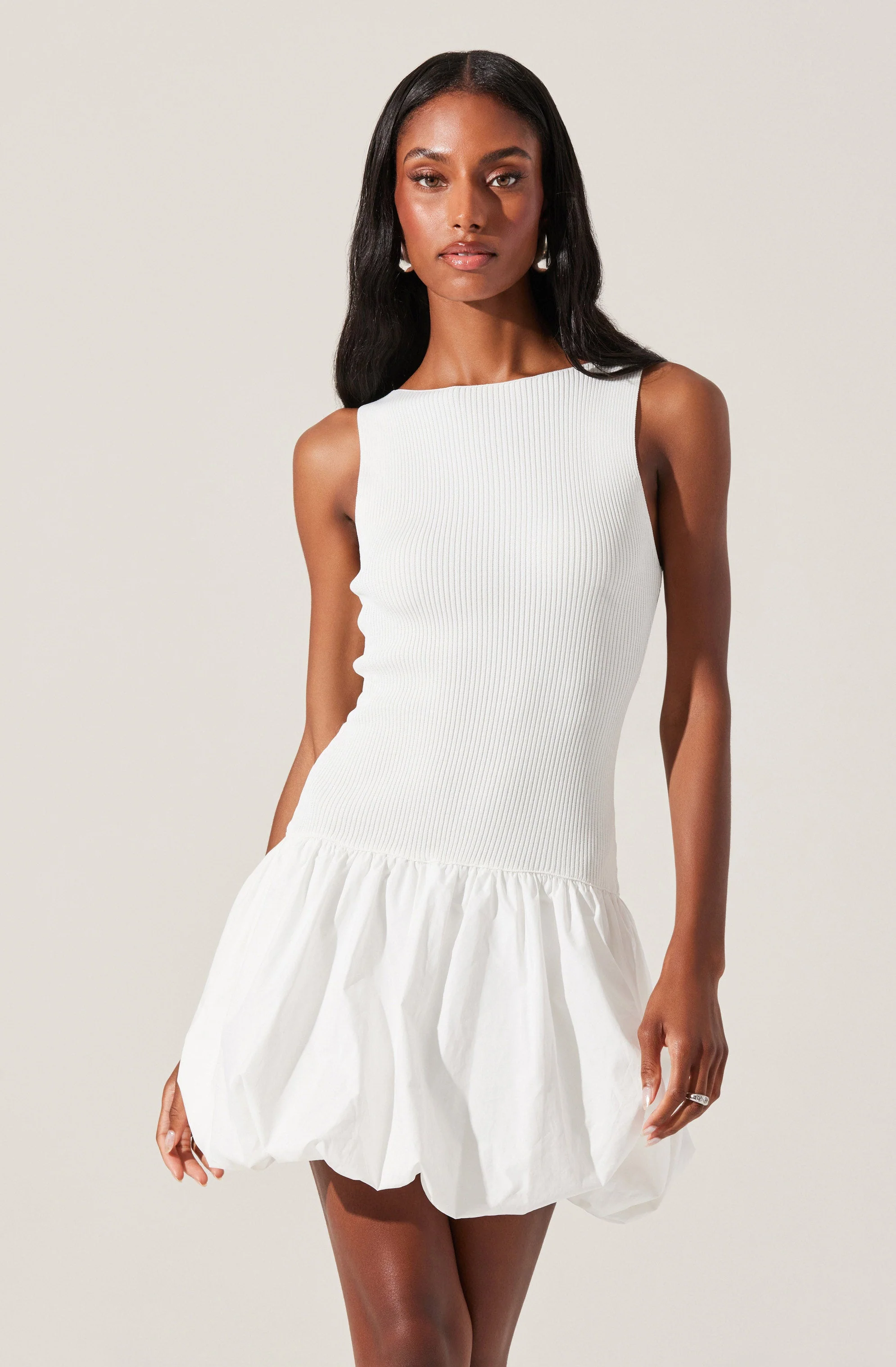 Nettie Bubble Hem Sweater Dress