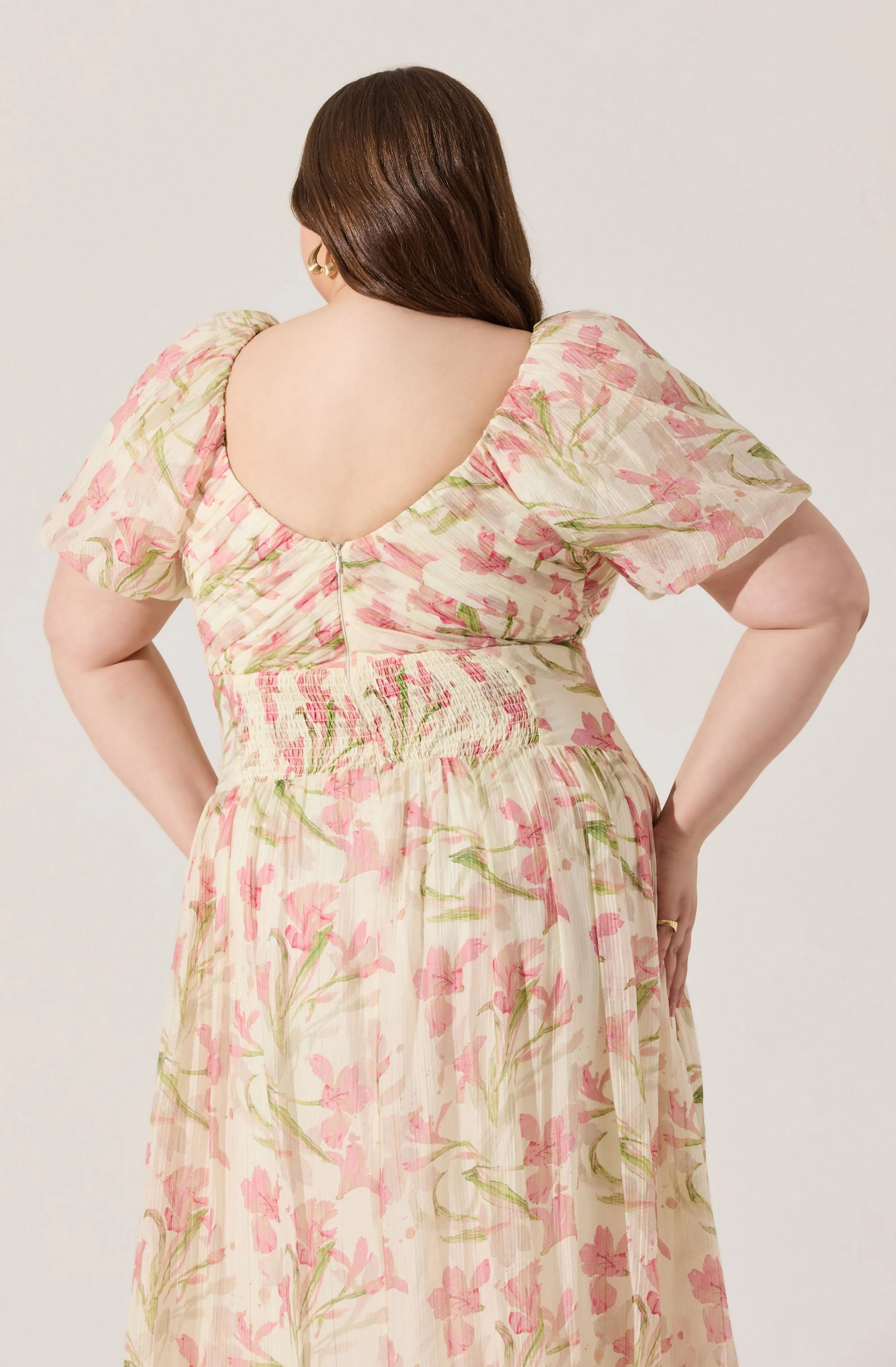 Sasilia Floral Puff Sleeve Dress