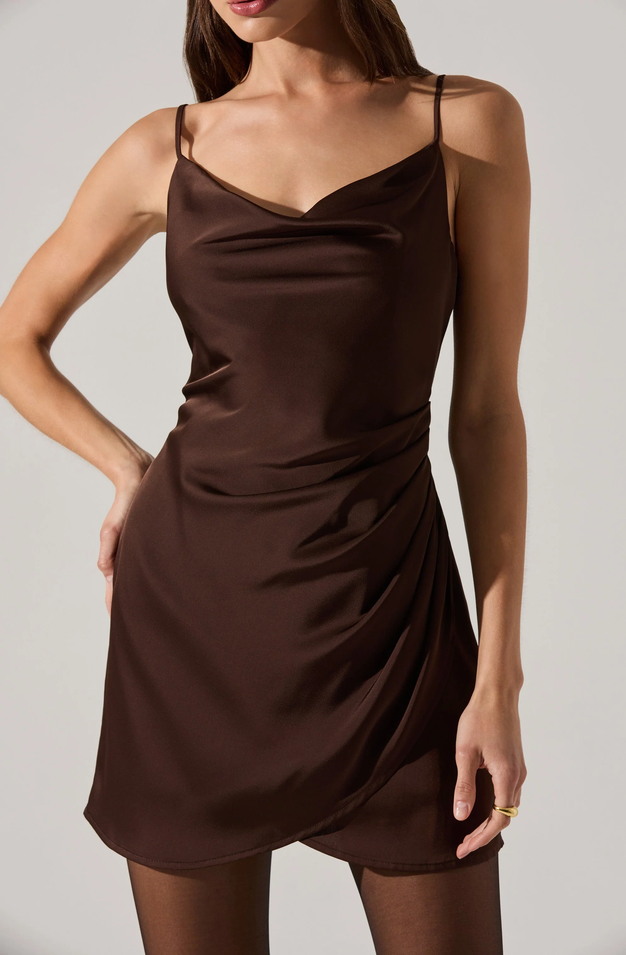 Jenness Satin Mini Dress